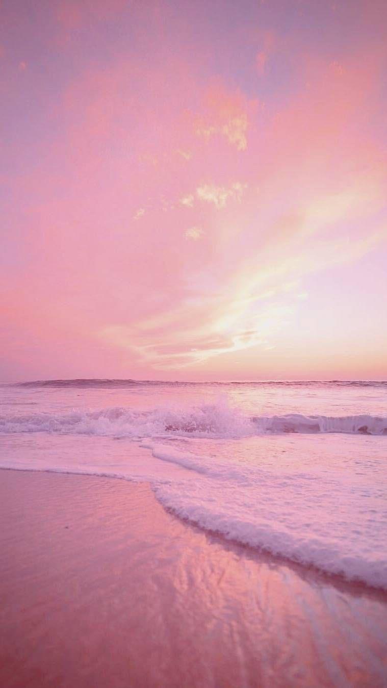 759x1349 Bầu trời đó !.  Hình nền hoàng hôn, Hình nền màu hồng iphone, Bãi biển