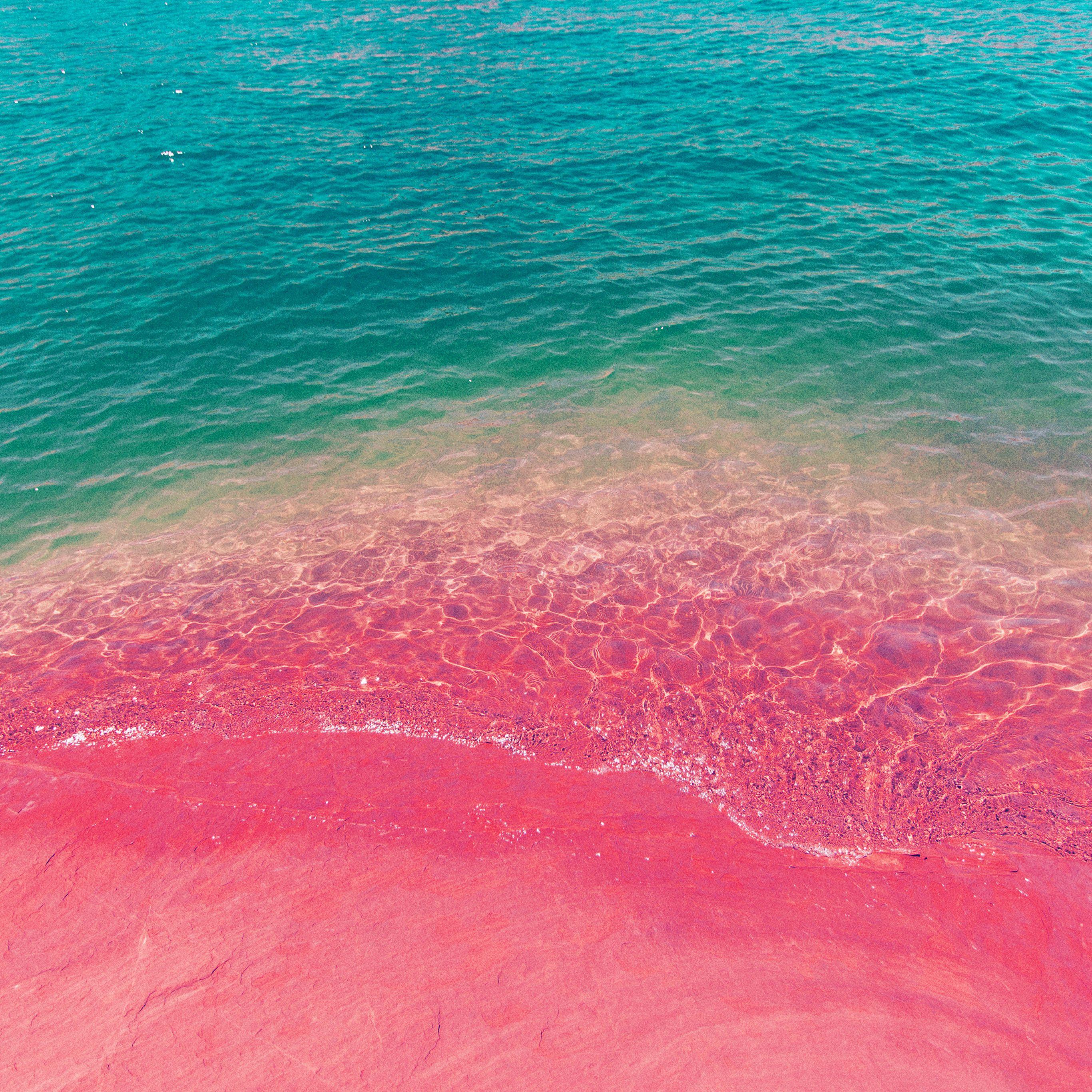 Aesthetic Summer Pink Beach Wallpaper - Goimages E