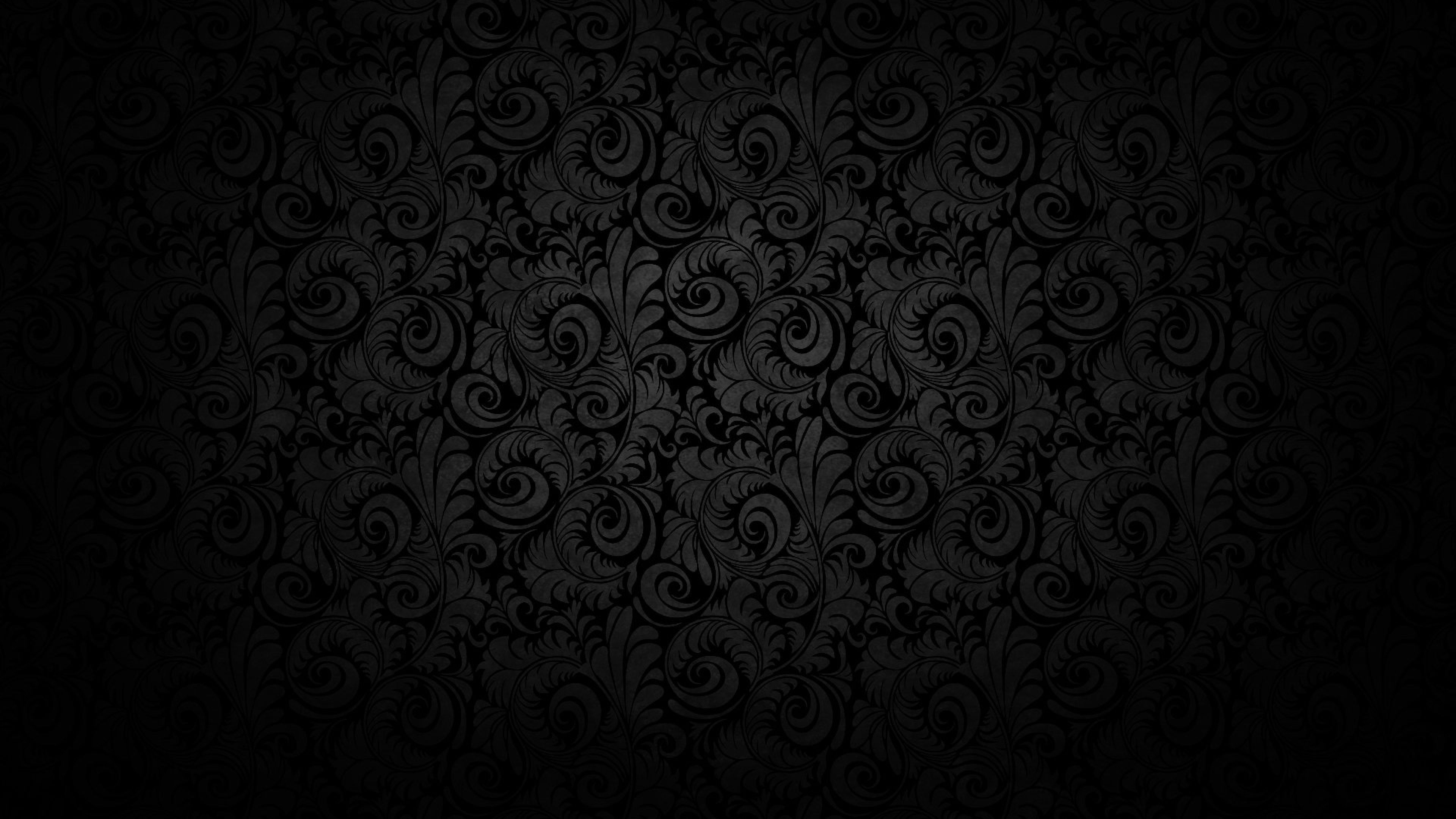 3840x2160 Black Wallpaper
