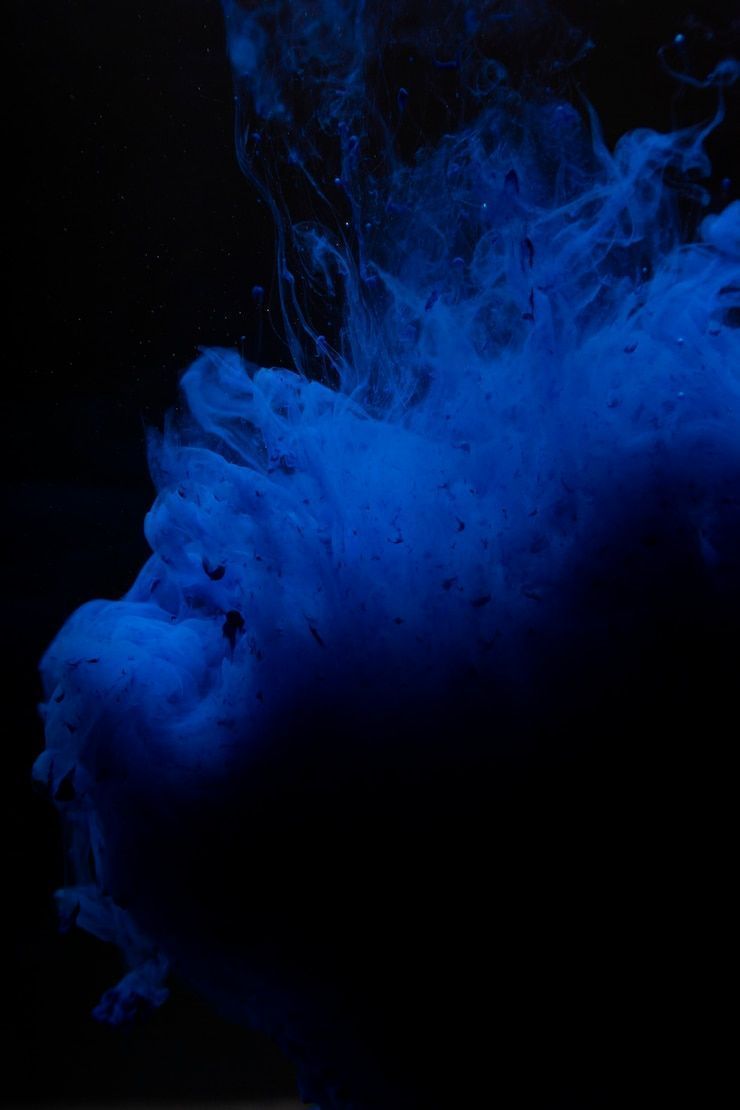 740x1110 Black Blue Wallpaper Image