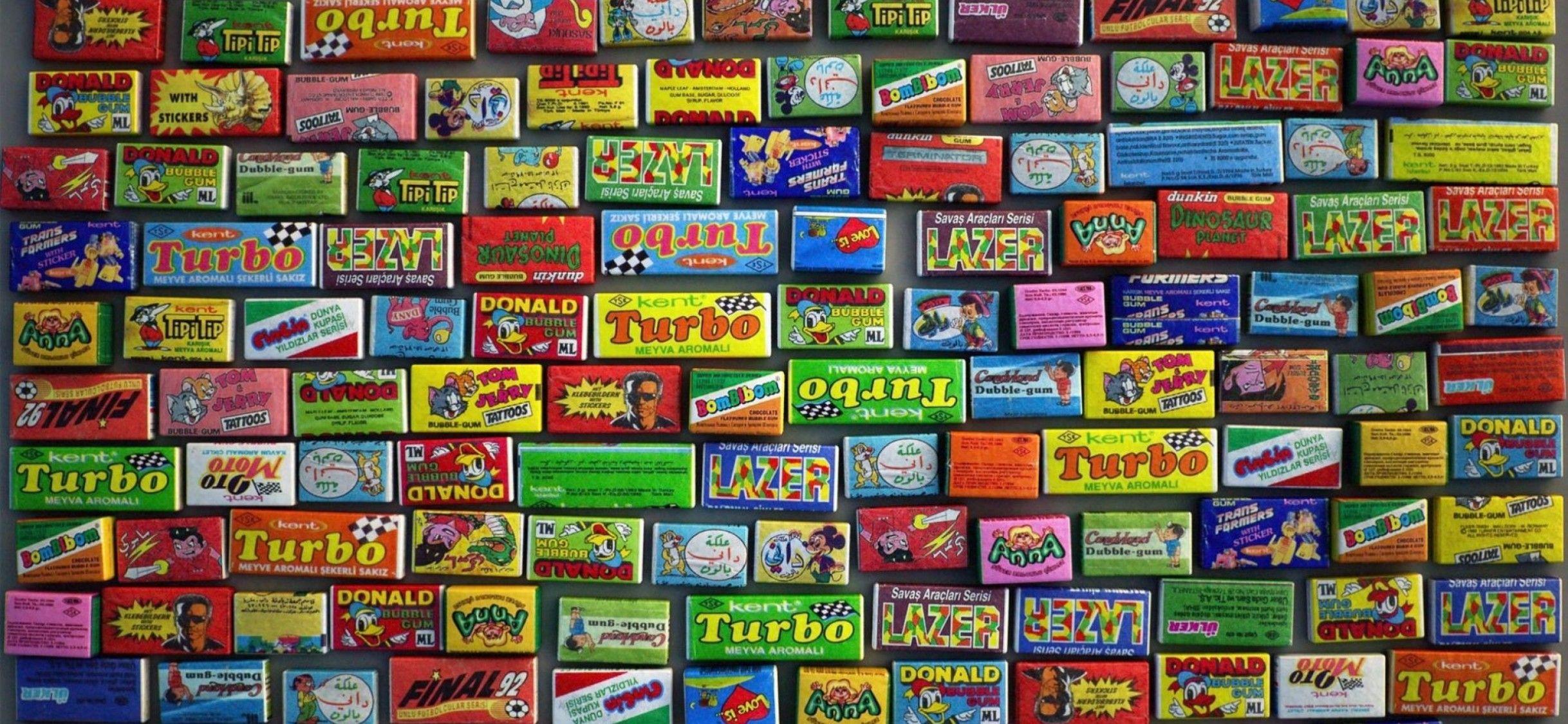 2436x1125 Bubble Gum Logo Wallpaper for Desktop and Mobiles iPhone X