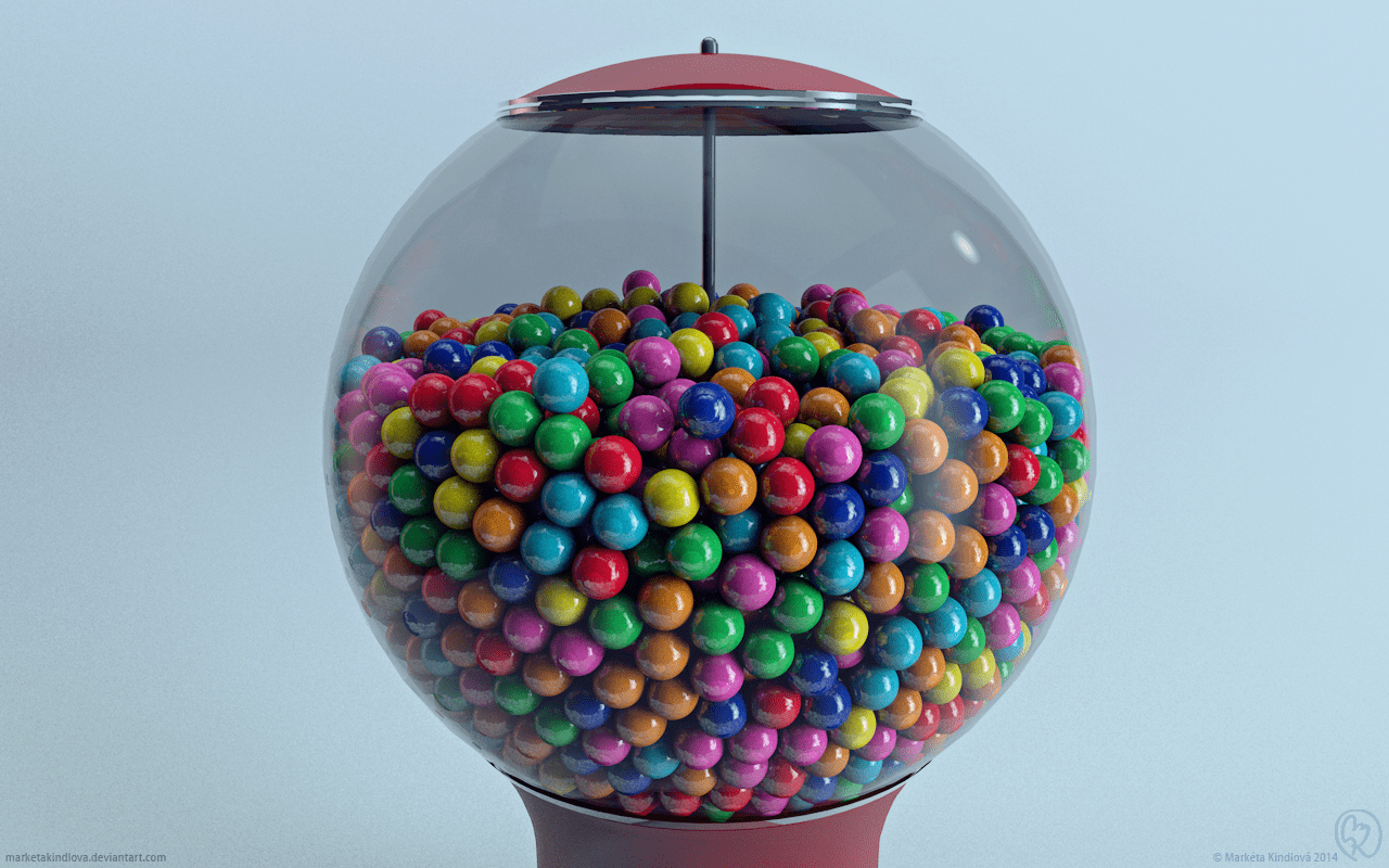 1280x800 Bubble Gum Desktop Background