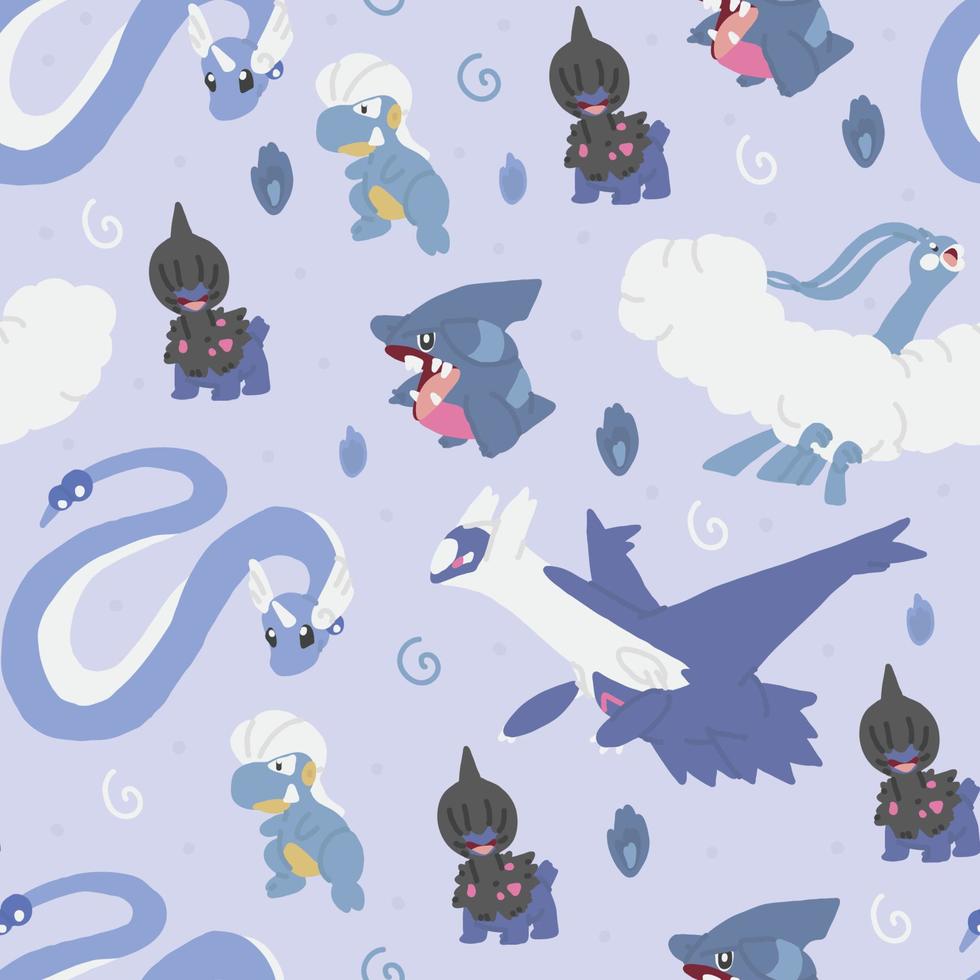 980x980 Dragon Pokemon Pattern