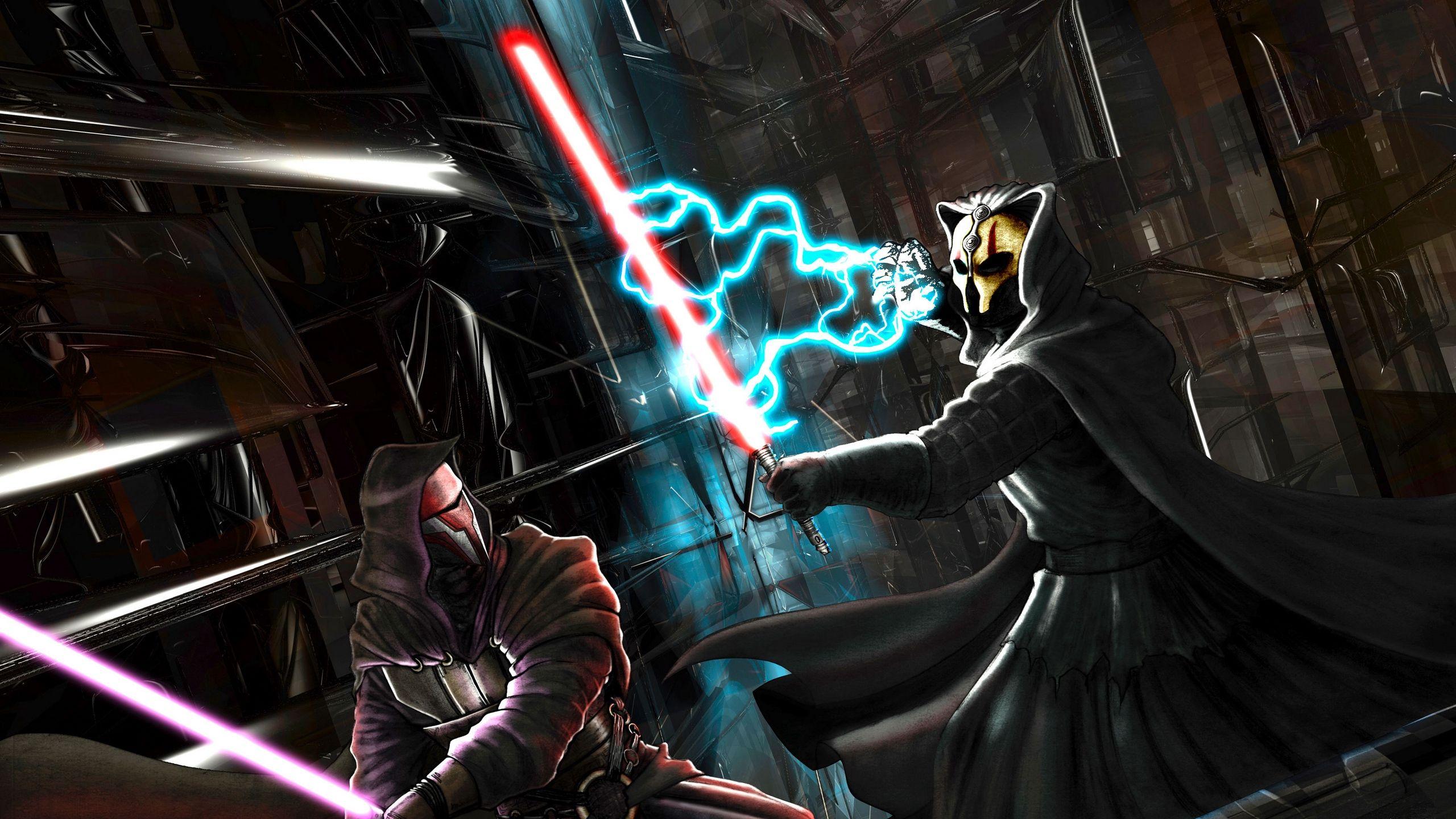 2560x1440 Download wallpaper 2560x1440 star wars, knights of the old