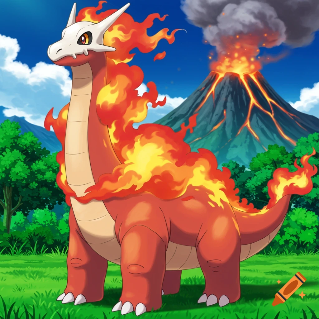 1024x1024 Make Blaziken a Fire Dragon Type Pokemon created on Craiyon