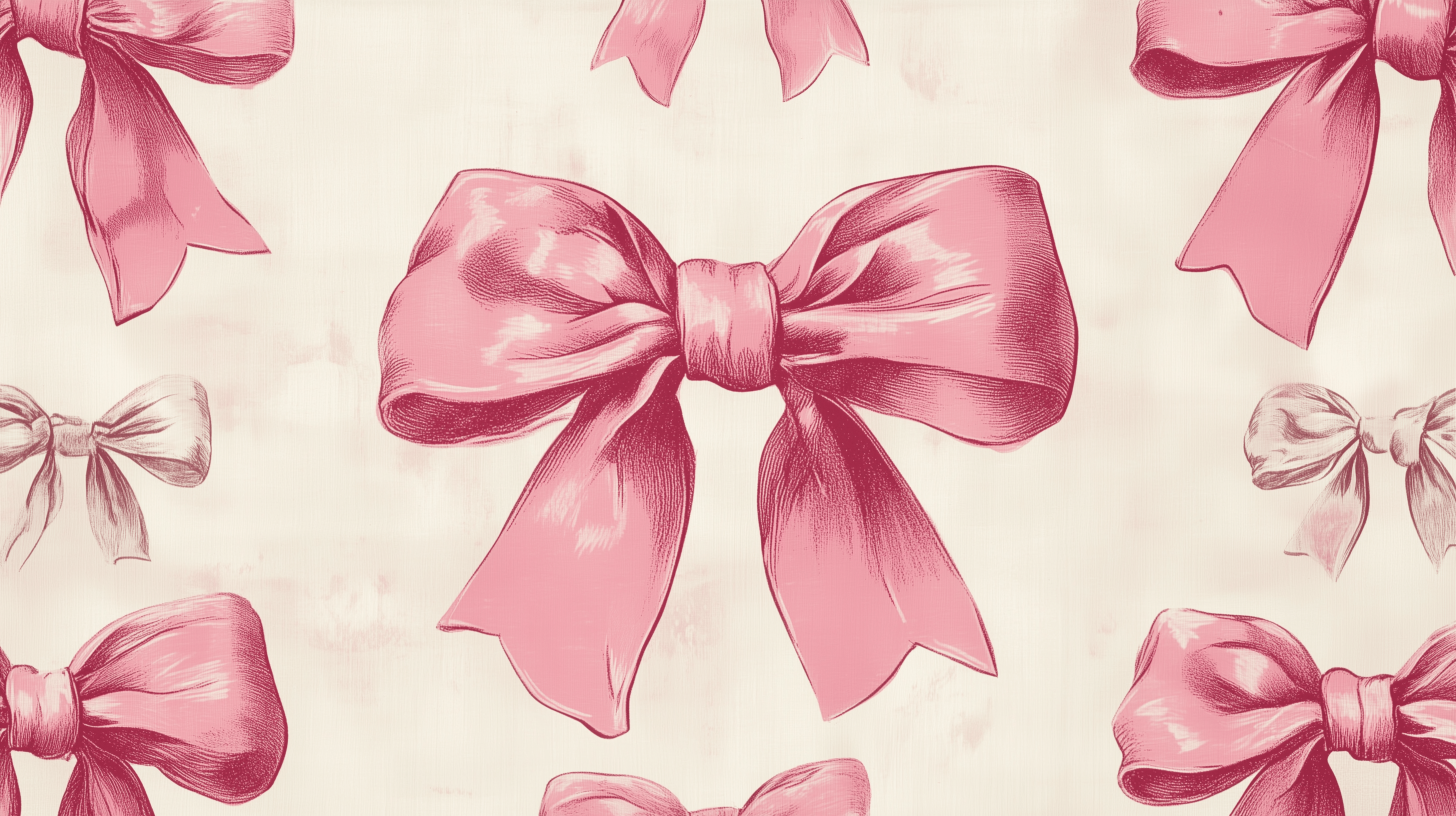 2912x1632 Coquette Bliss: Pink Aesthetic HD Wallpaper