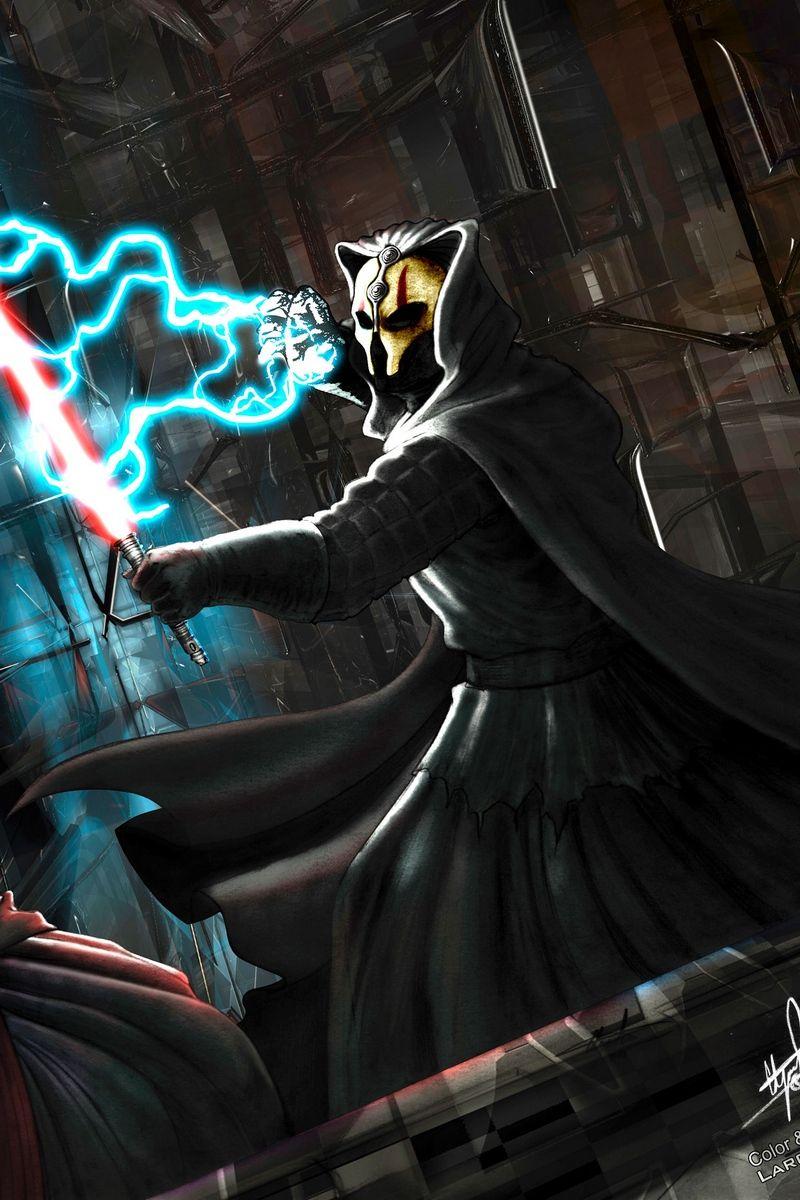 800x1200 Download wallpaper 800x1200 star wars, knights of the old