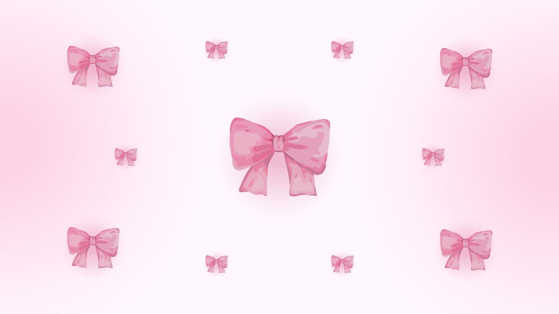 1920x1080 Coquette Pink Bow Ribbon Desktop HD 1080P Wallpaper