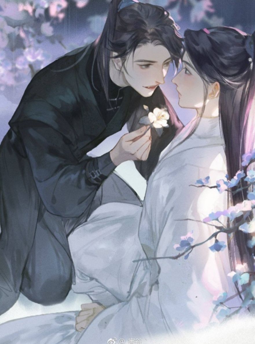 881x1189 HUSKY AND HIS WHITE CAT SHIZUN ideas. white cat, husky, heaven's official blessing
