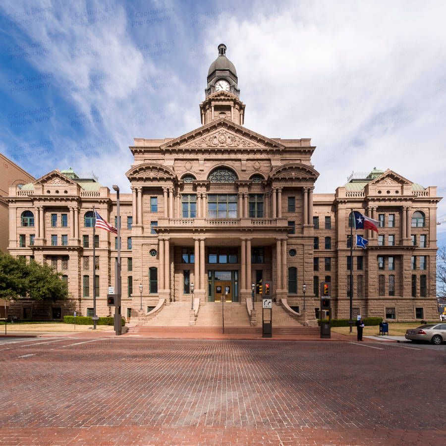 900x900 Historic Tarrant County Courthouse In Fort Worth, Texas Wallpaper