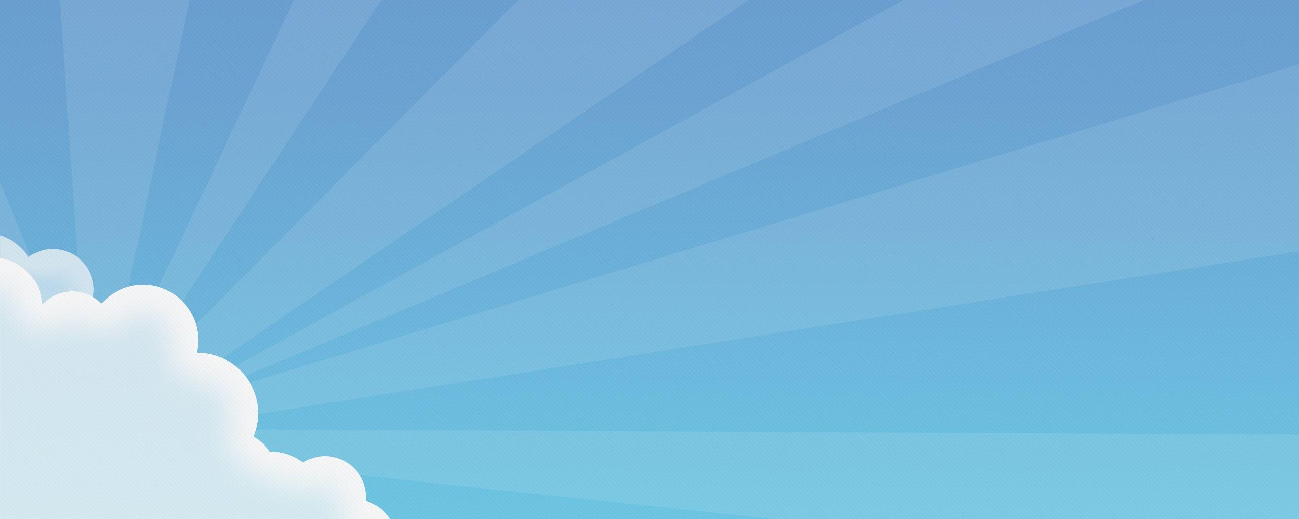 2560x1024 Cloud Vector Wallpaper Image Monitor Wallpaper