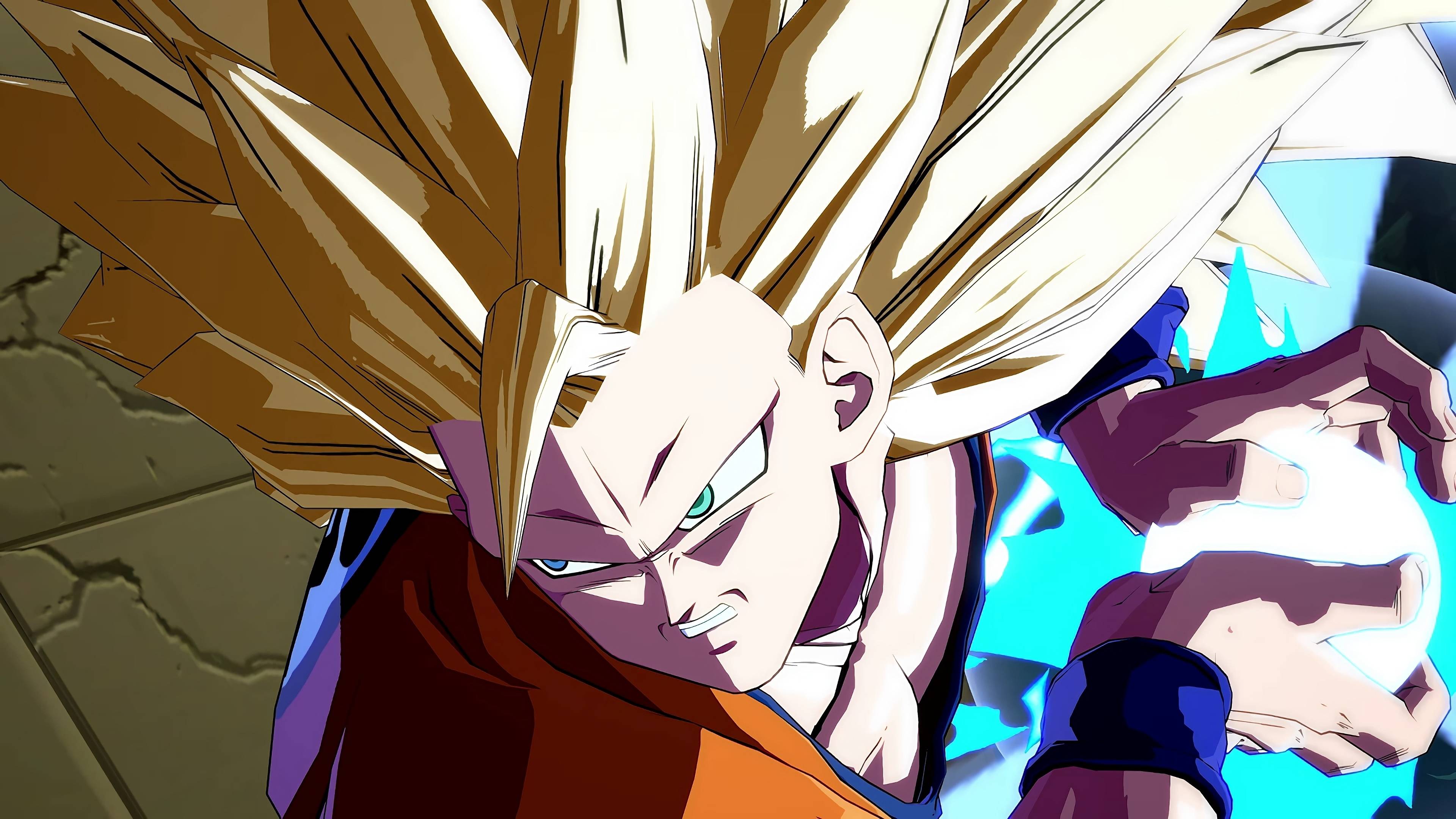 3840x2160 Goku Super Saiyan 3 Kamehameha Dragon Ball Fighterz 4K