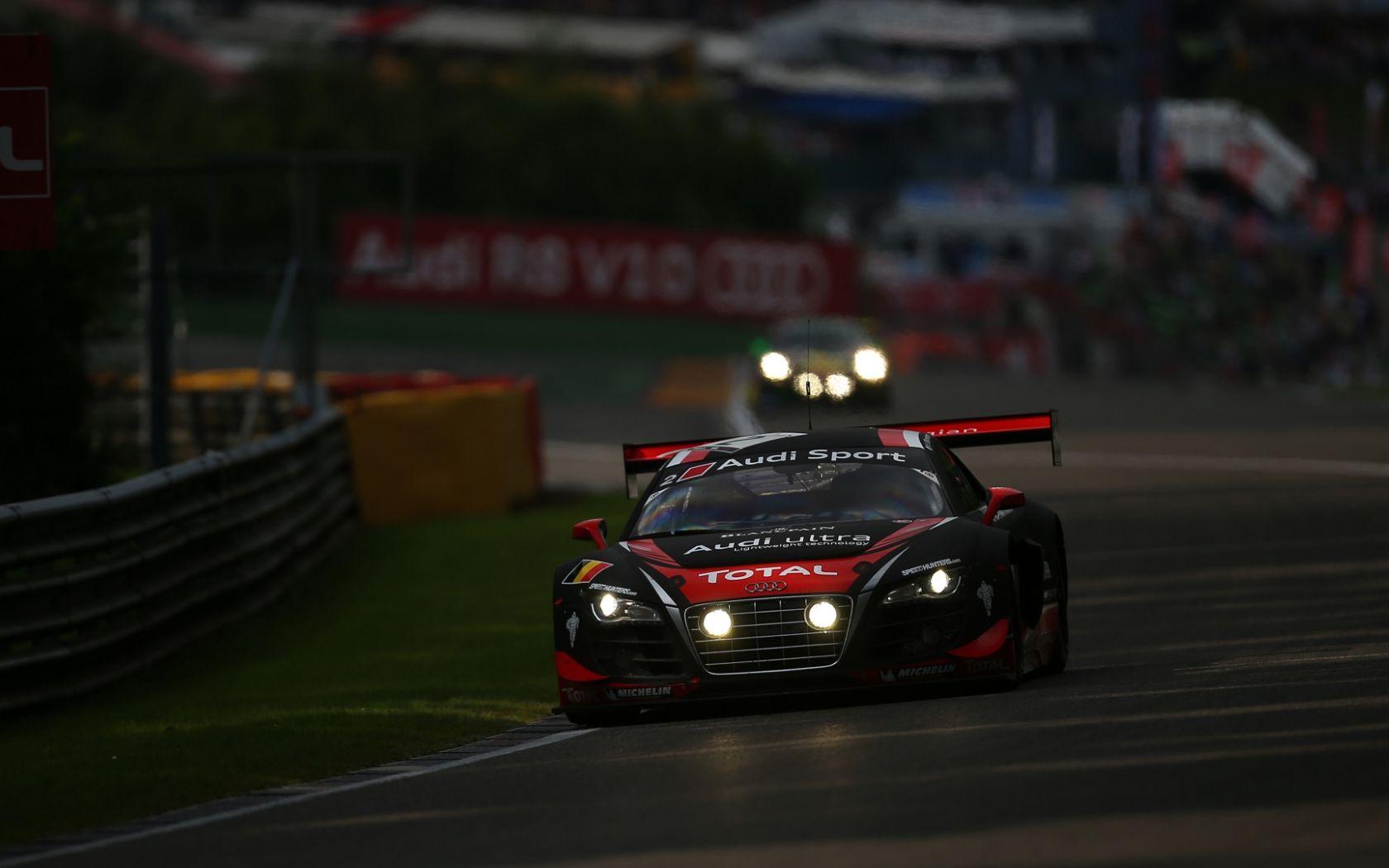 1680x1050 Free download Audi Sport Night Race Wallpaper HD Car