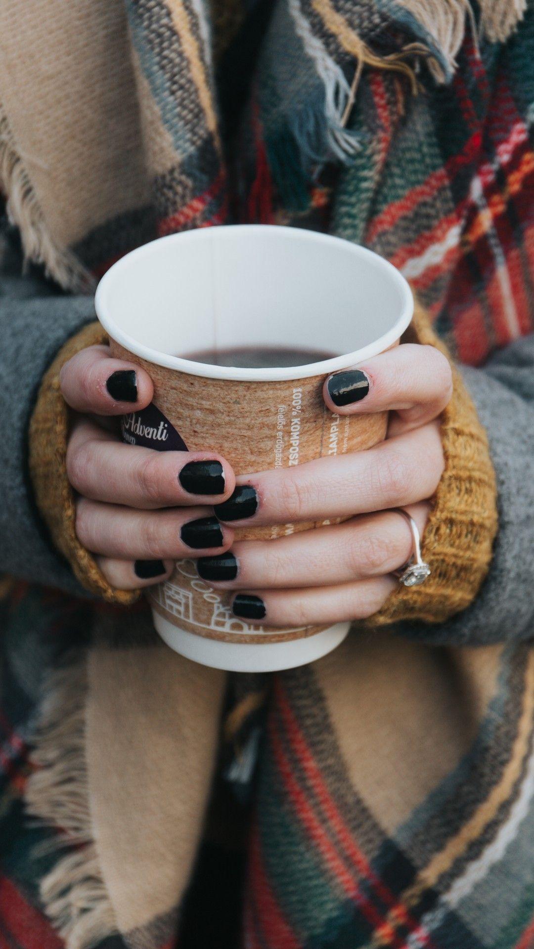 1080x1920 Download 1080x1920 Coffee, Winter, Drinks, Hands, Cup