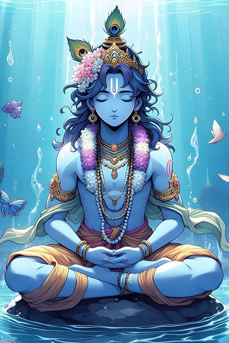 736x1104 God Vishnu. God illustrations, God artwork, Krishna