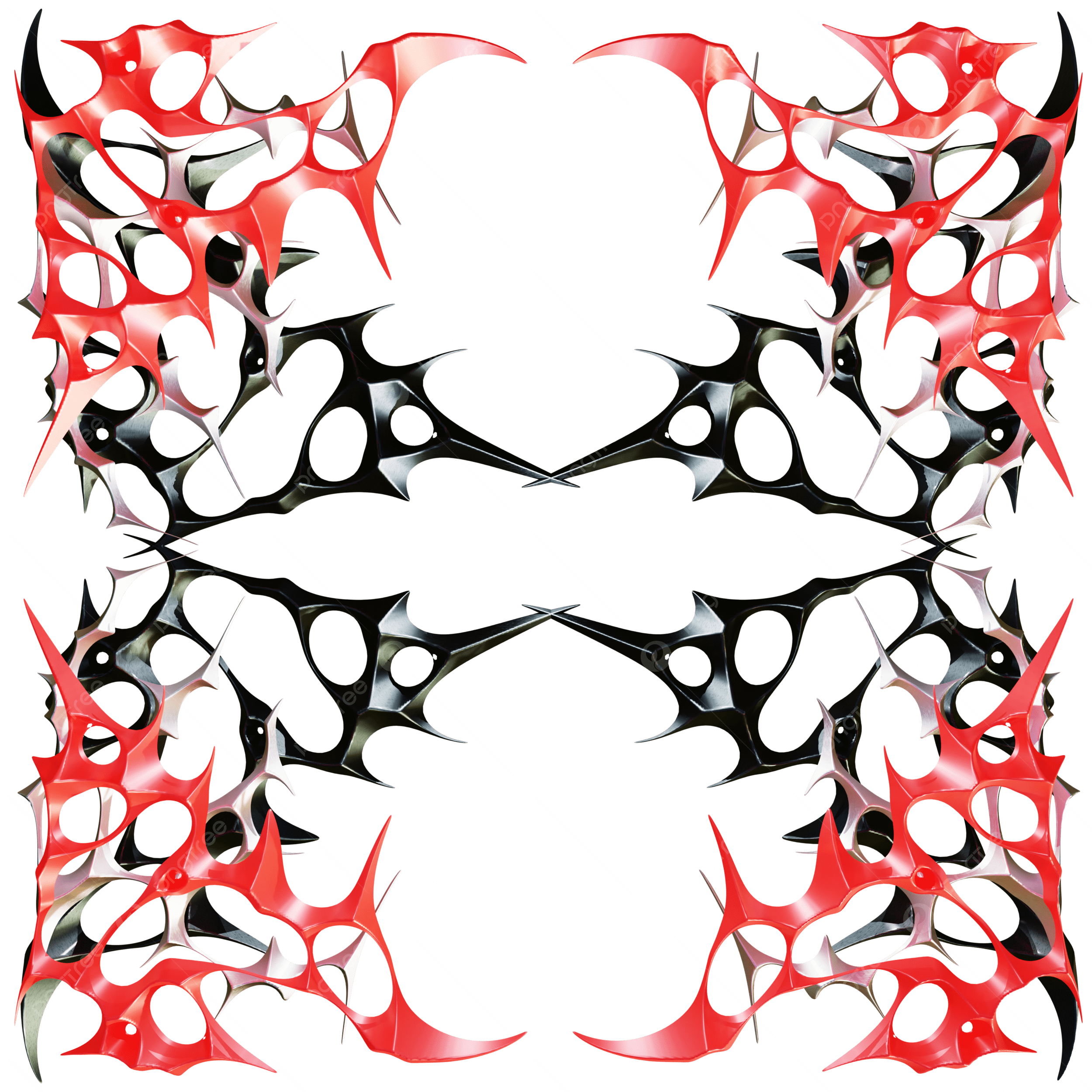 2500x2500 3D Red Frame Cybersigil, Cybersigilism, Neotribal, Sigilframe PNG Transparent Clipart Image and PSD File for Free Download