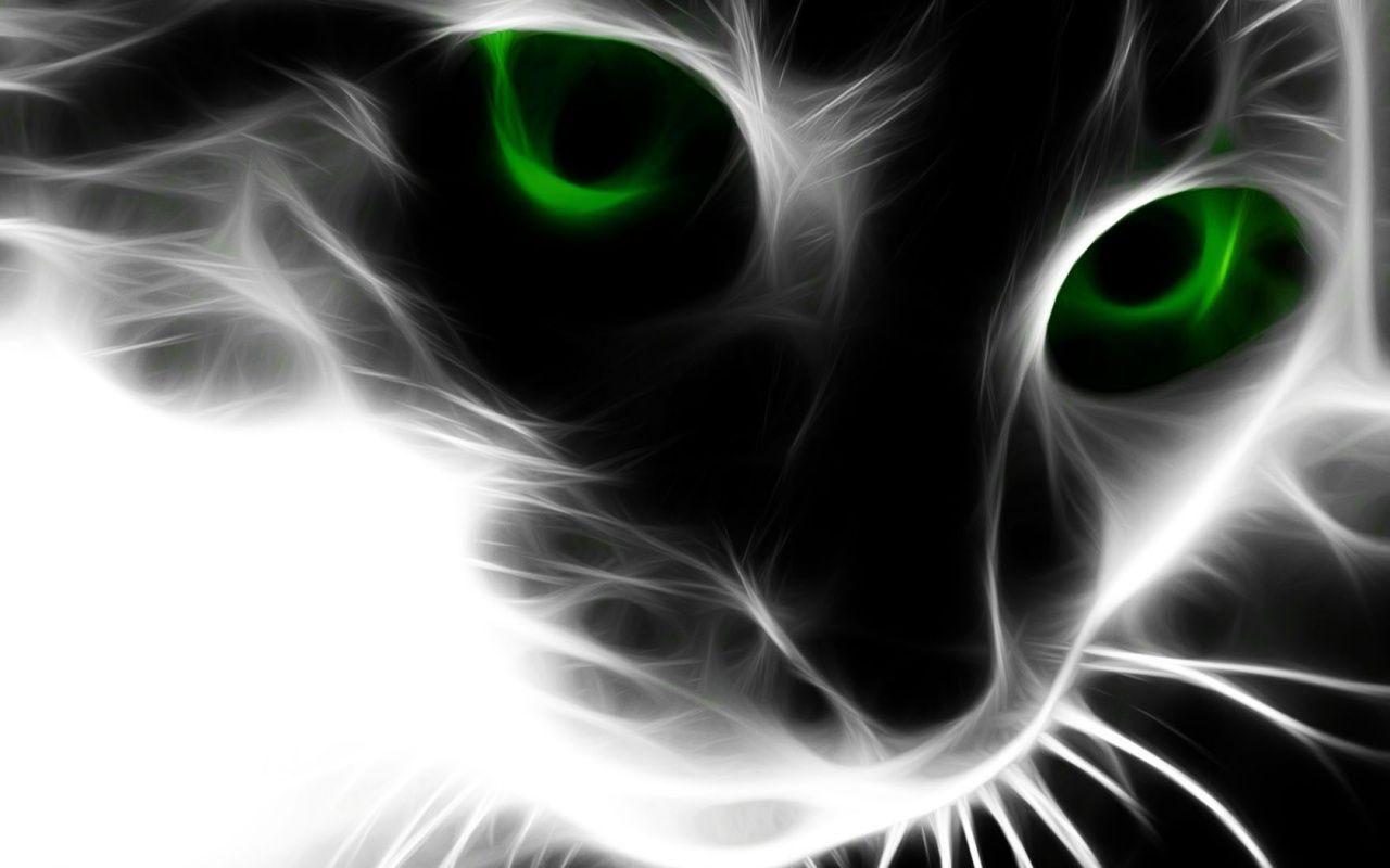 1280x800 Green Eyes Wallpaper