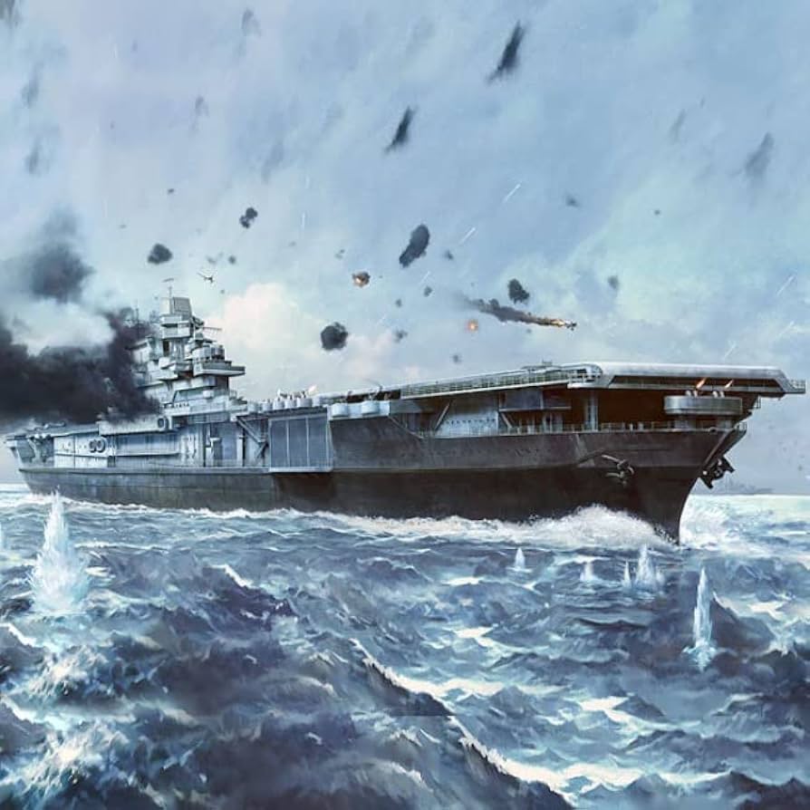 894x894 Academy Hobby Plastic Model Kits 1 700 Scale USS Yorktown CV 5 (The Battle Of Midway 80th Anniversary)