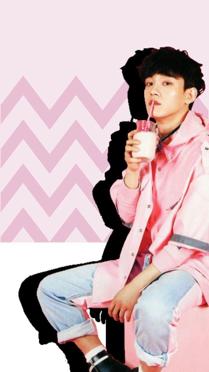 720x1280 freetoedit #wallpaper #exo #chen #pink, HD Wallpaper
