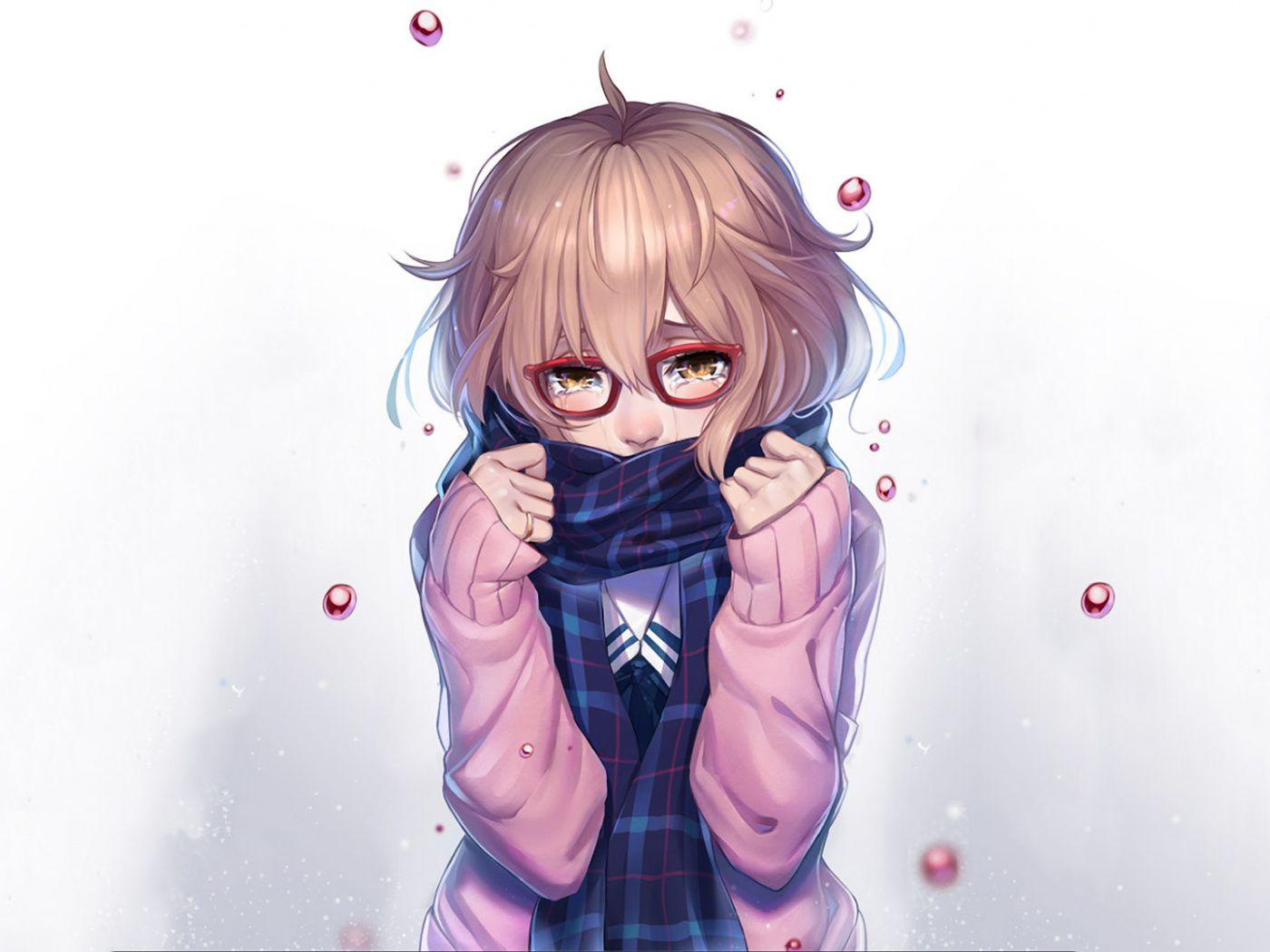 1400x1050 Download 1400x1050 wallpaper shy, anime girl, kyoukai no