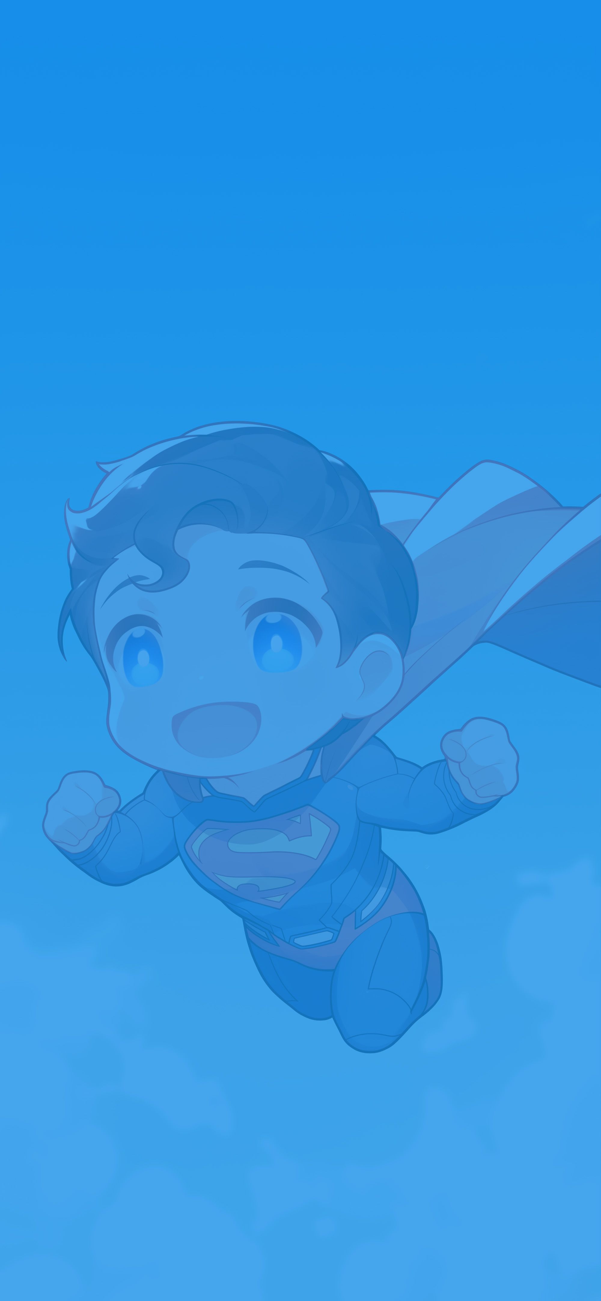 2000x4329 Chibi Superman Hero Flight Cute Wallpaper Wallpaper iPhone