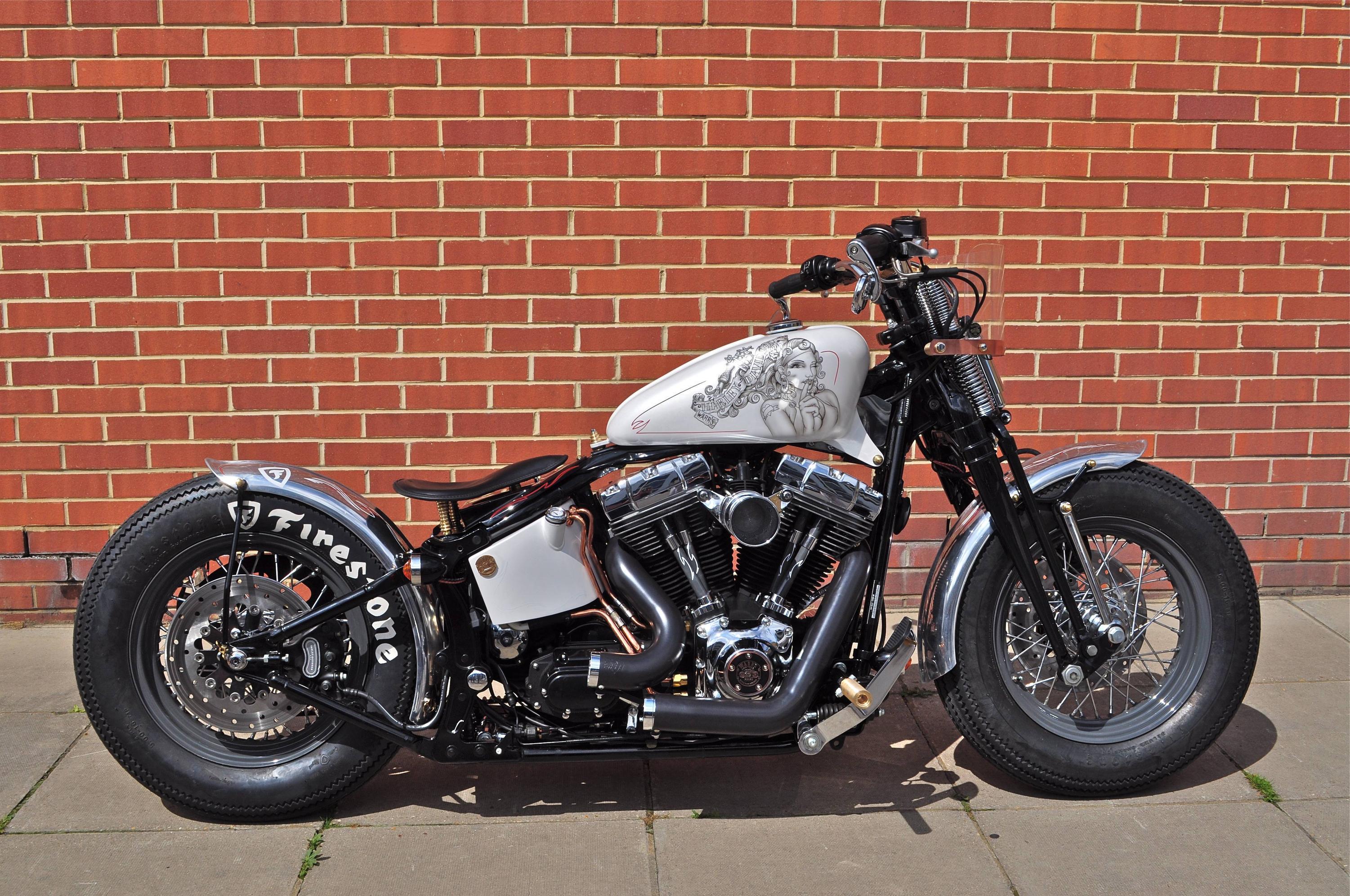 3002x1994 Harley Davidson Custom Bobber Wallpaper