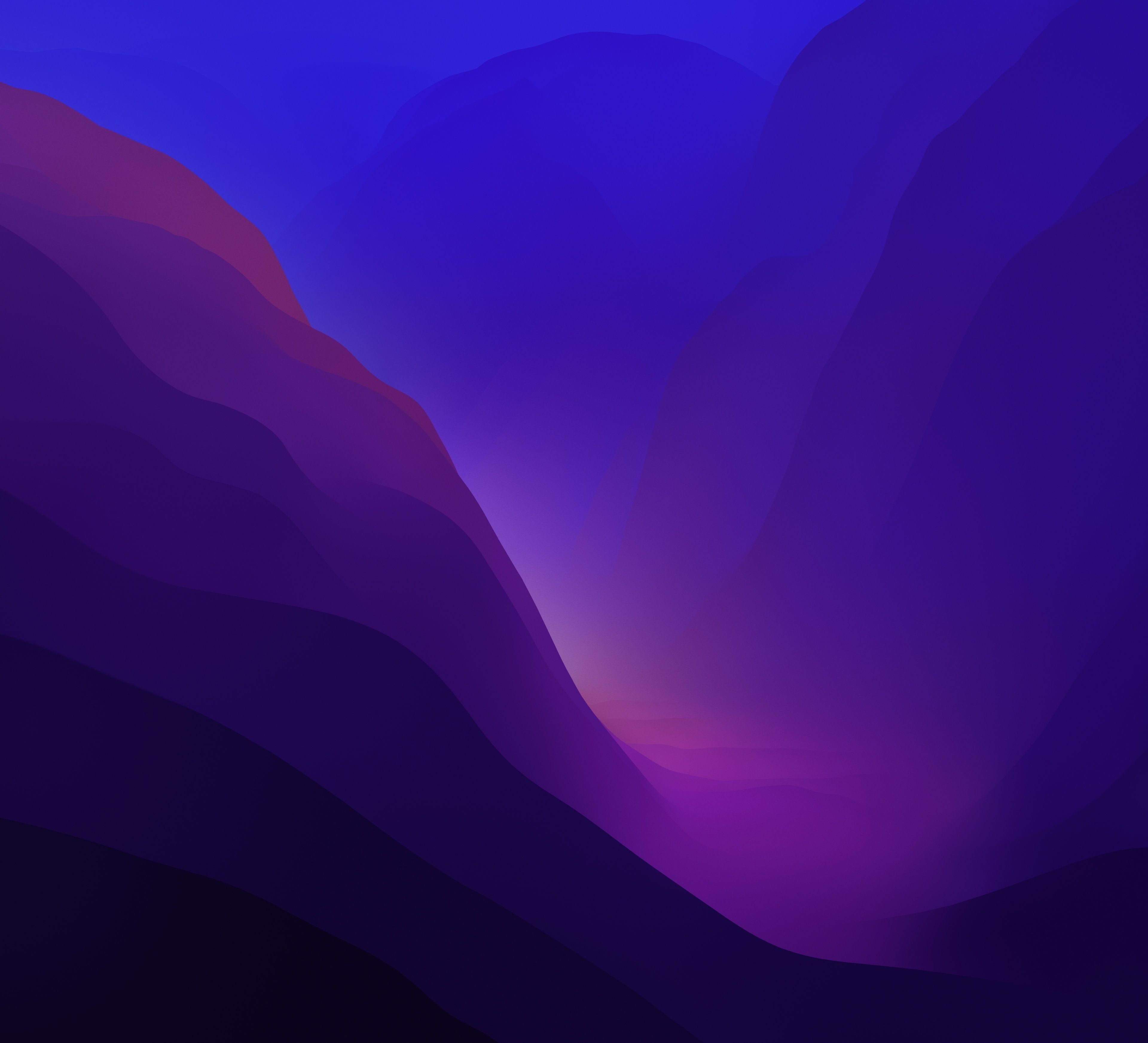 3840x3491 MacOS 12 Monterey Stock Dark Wallpaper, HD Hi Tech 4K Wallpaper, Image And Background