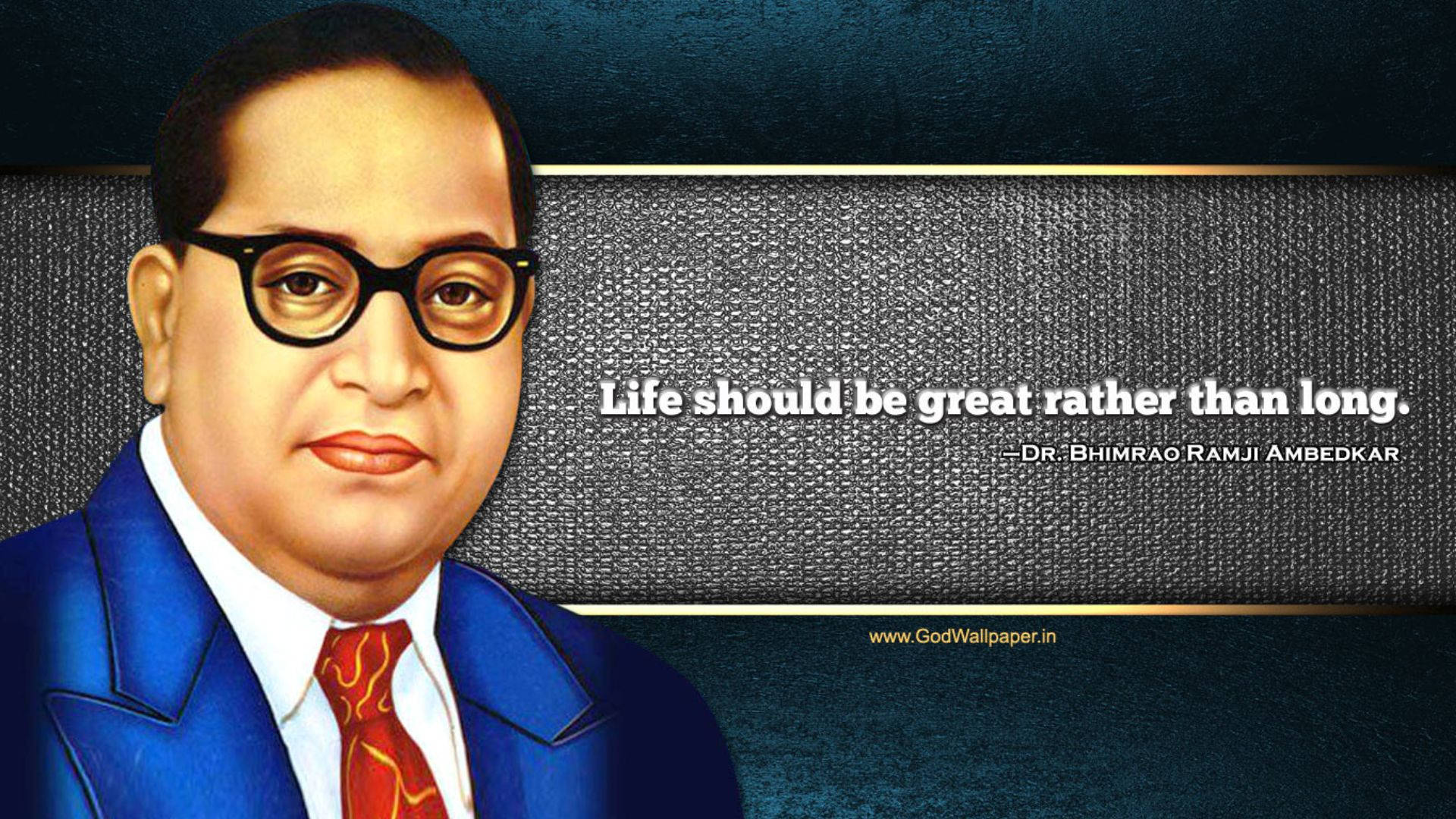 1920x1080 Ambedkar 4k Life Quote Wallpaper