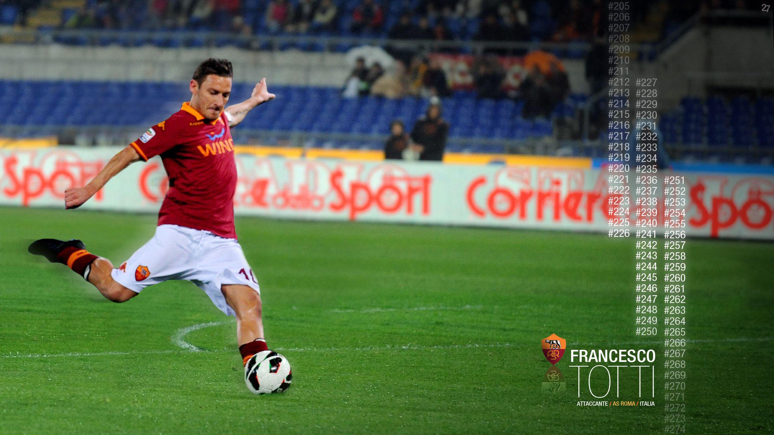 2560x1440 Francesco Totti Wallpaper