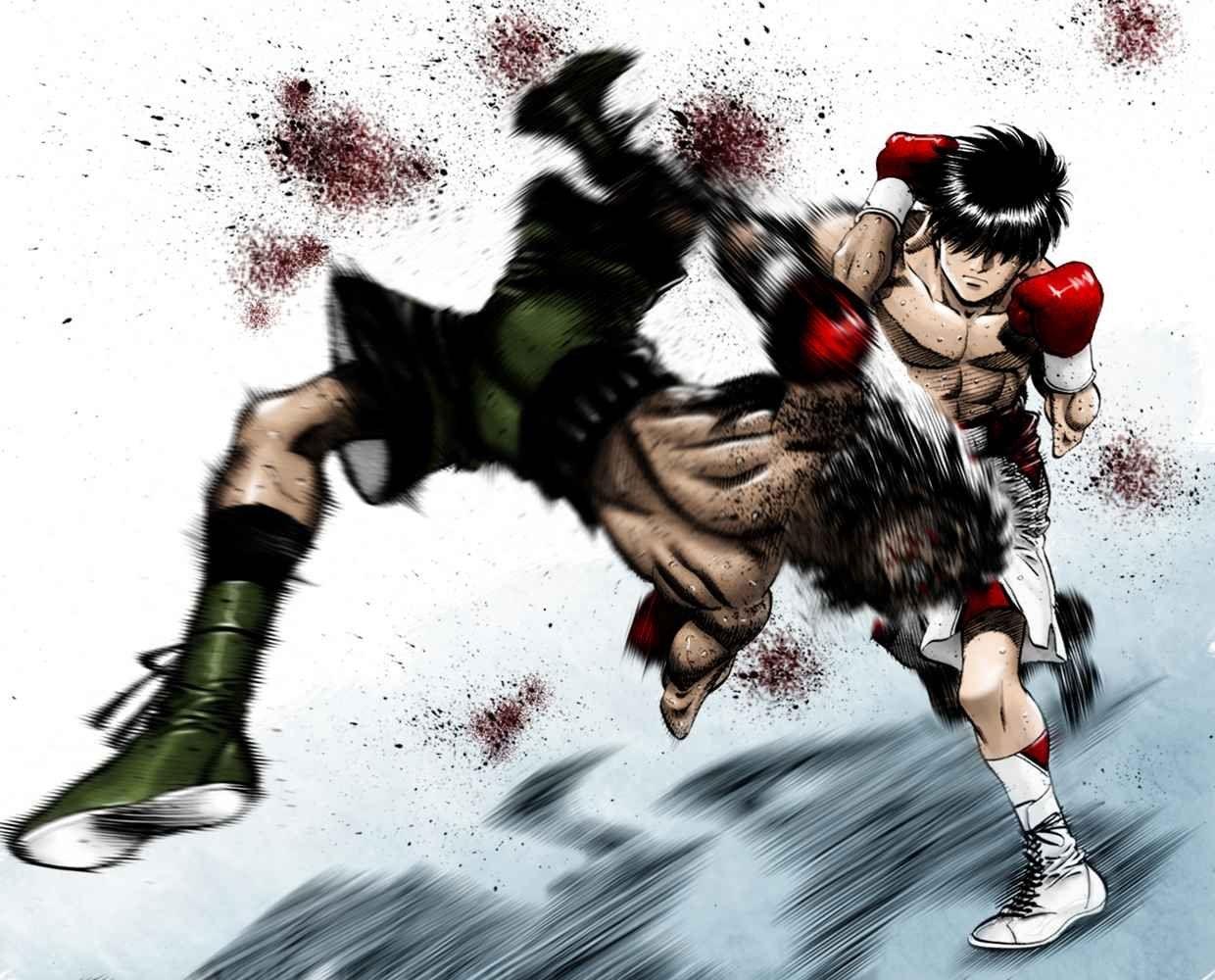 Wallpaper 35x20 hajime no ippo red and white