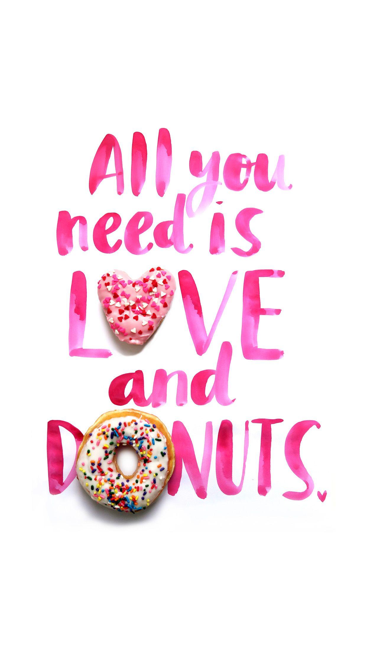 1242x2208 Valentine's Day Themed Mobile Wallpaper from Dunkin' Donuts. Dunkin'