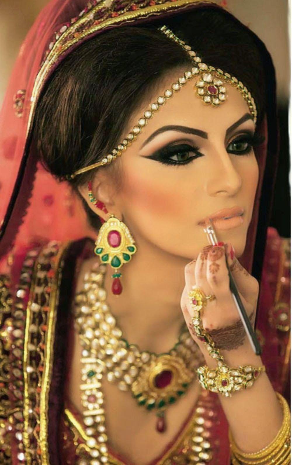 1000x1590 dulhan Makeup Ideas 2014 For Girls HD Wallpaper Free Download