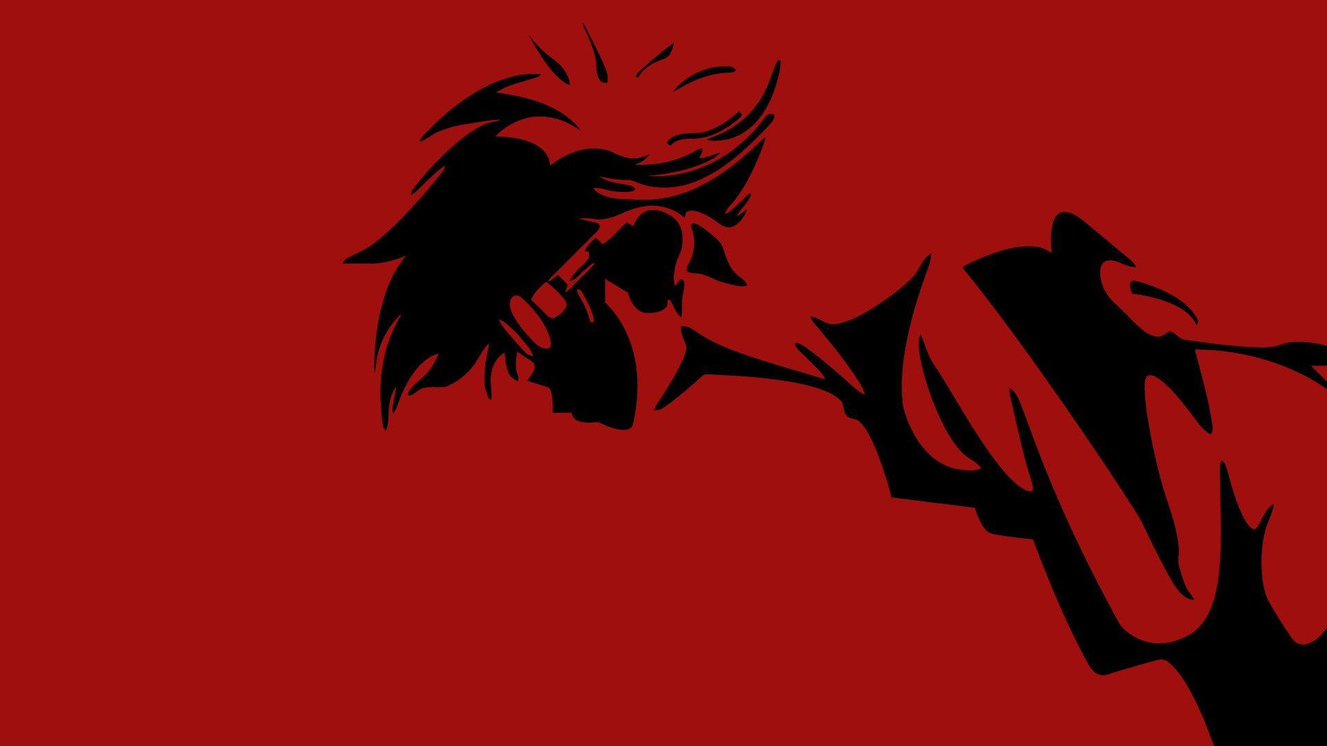 1920x1080 Red Anime Wallpaper