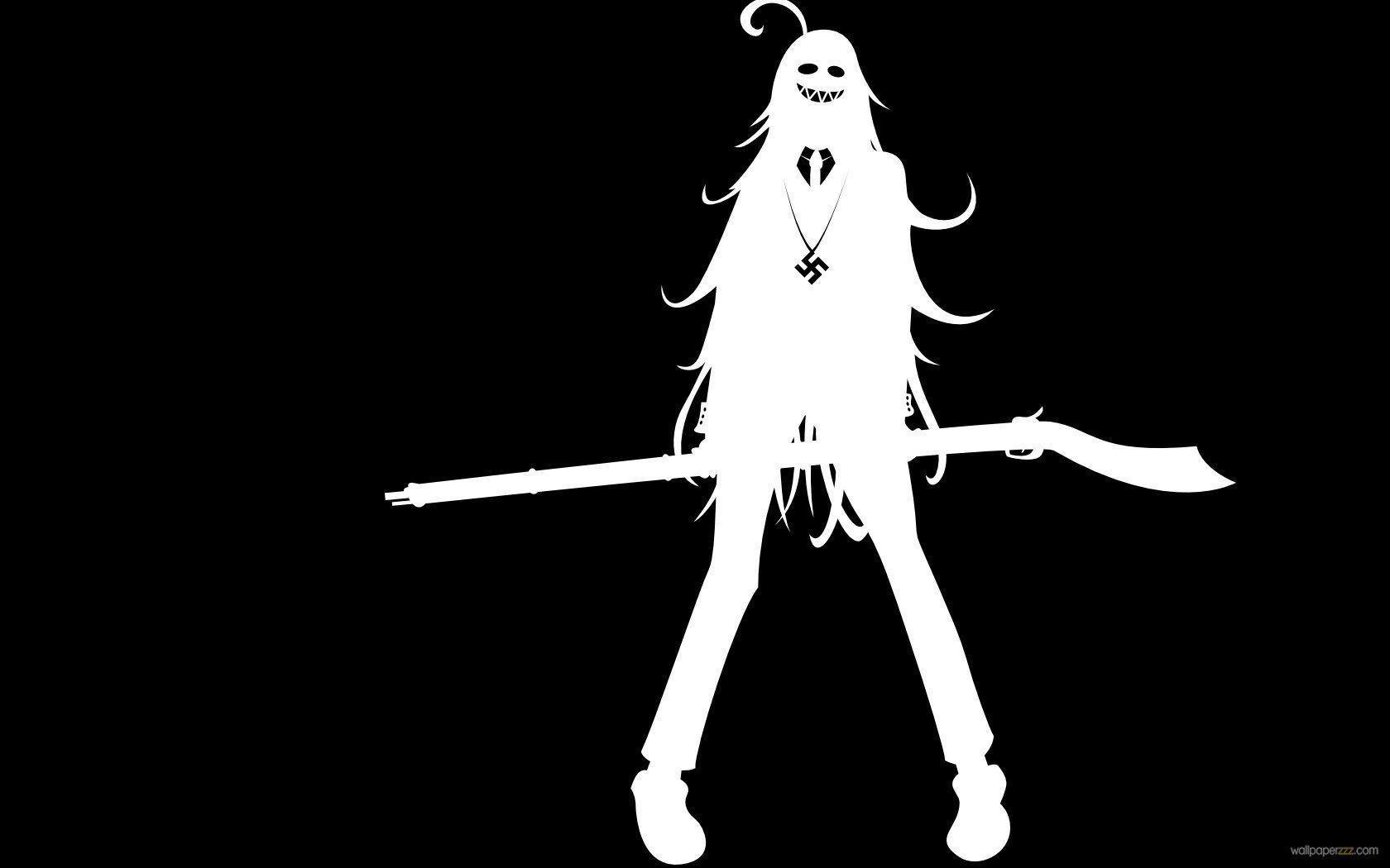 1680x1050 Black And White Anime Wallpaper, Picture