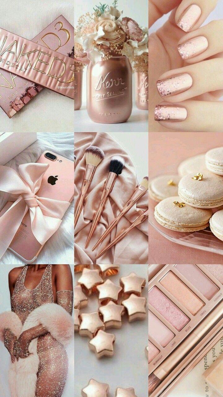 720x1280 Rose Gold Pink Aesthetic, Download Wallpaper