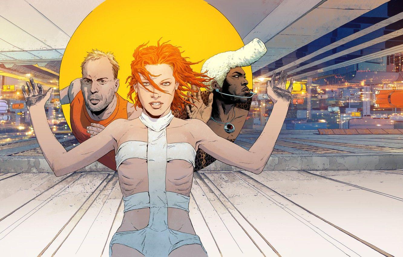1332x850 Wallpaper Bruce Willis, Fantasy, Art, Art, The film, Fiction