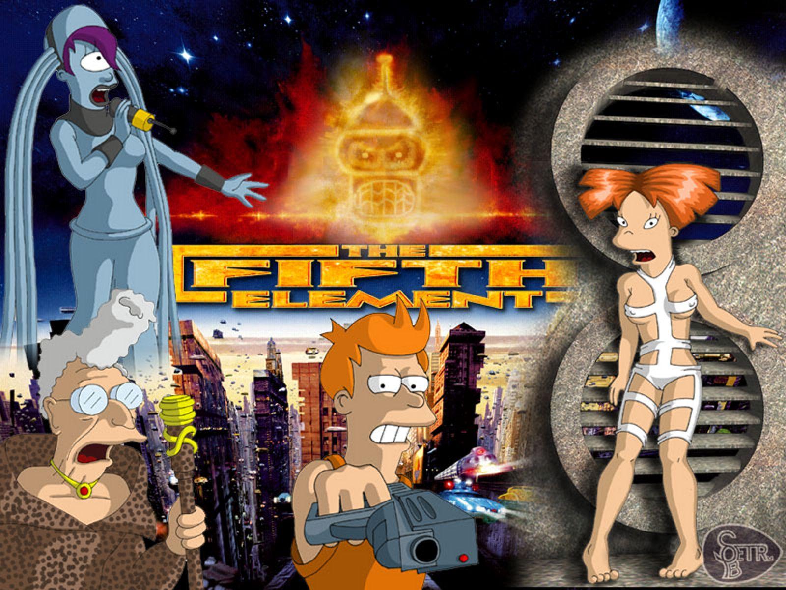 1600x1200 Futurama The Fifth Element