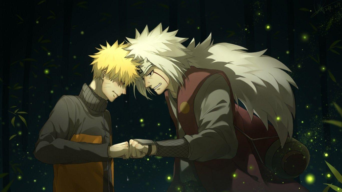 1366x768 Download 1366x768 Jiraiya, Uzumaki Naruto, Tears, Brofist, Sensei, Naruto Wallpaper for Laptop, Notebook