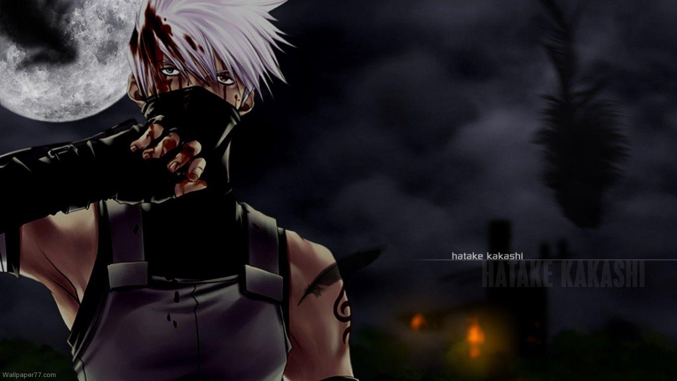 1366x768 Free download Hatake Kakashi anime wallpaper naruto