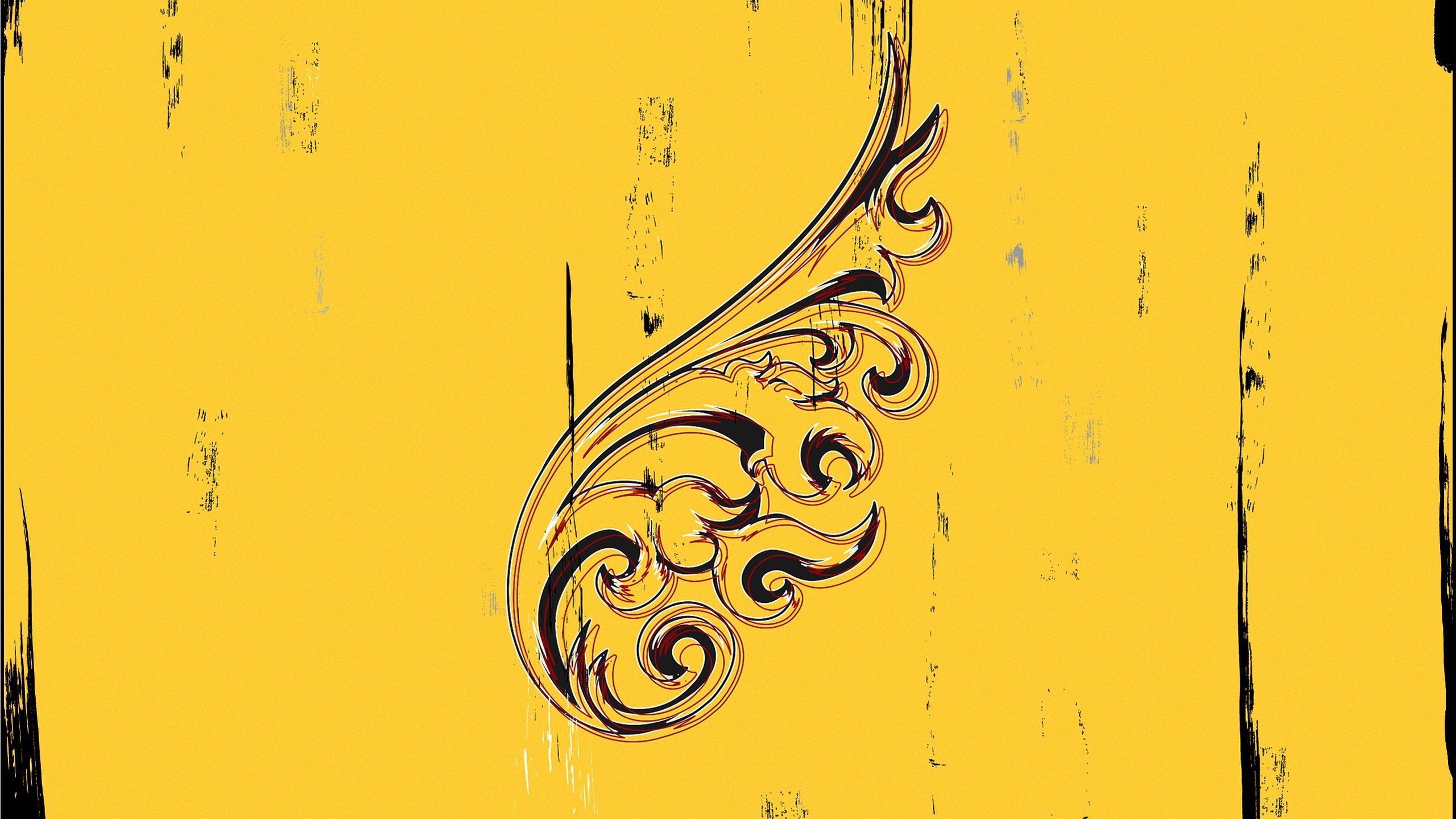 2560x1440 yellow wing desktop PC and Mac wallpaper