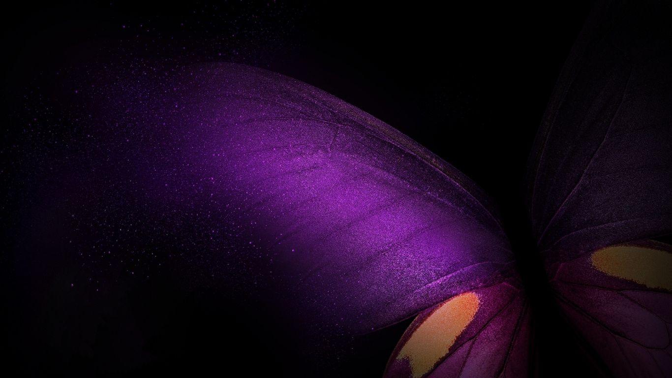 1366x768 Download 1366x768 wallpaper samsung galaxy fold, butterfly