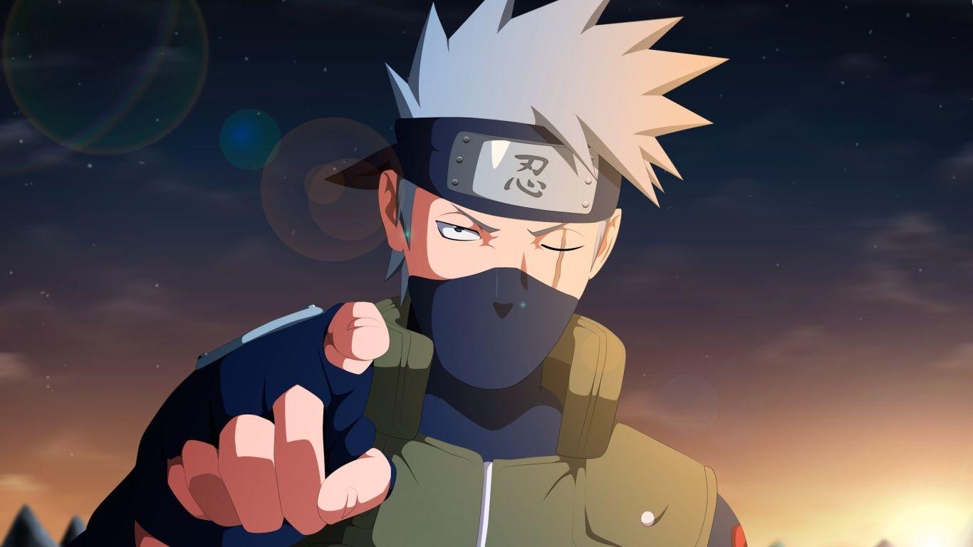 1366x768 naruto shippuden, naruto, kakashi 1366x768