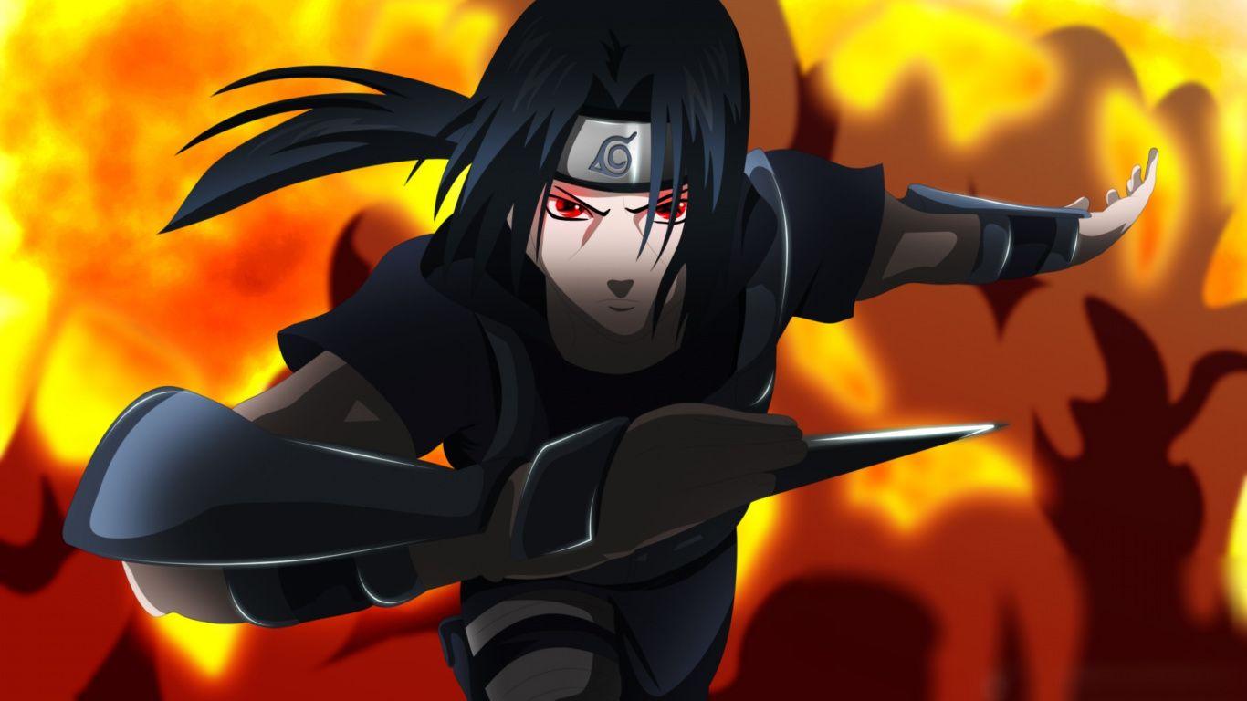 1366x768 Download Anime, Uchiha Itachi, Naruto wallpaper, 1366x768