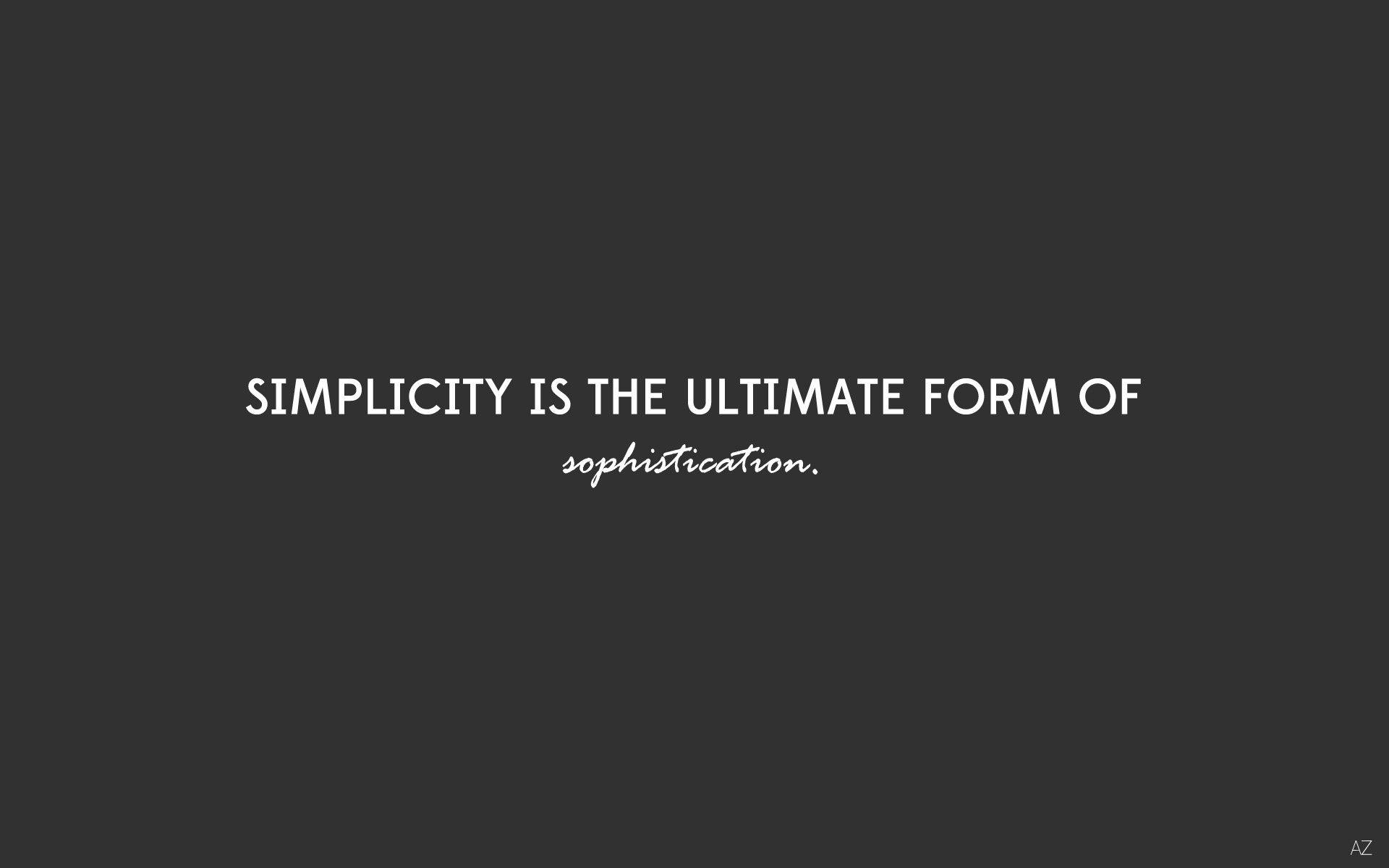 1920x1200 quotes, Desing, simplicity, sophistication, beautiful