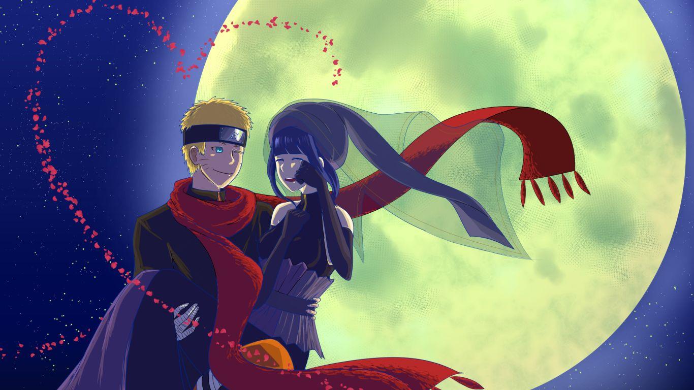 1366x768 naruto, uzumaki naruto, hinata hyugo 1366x768