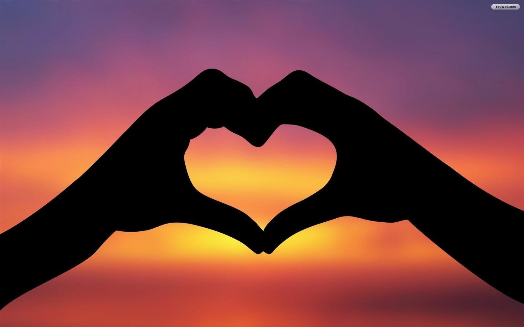 1680x1050 trái tim valentine hình nền hình bóng trái tim của đôi tay hạnh phúc