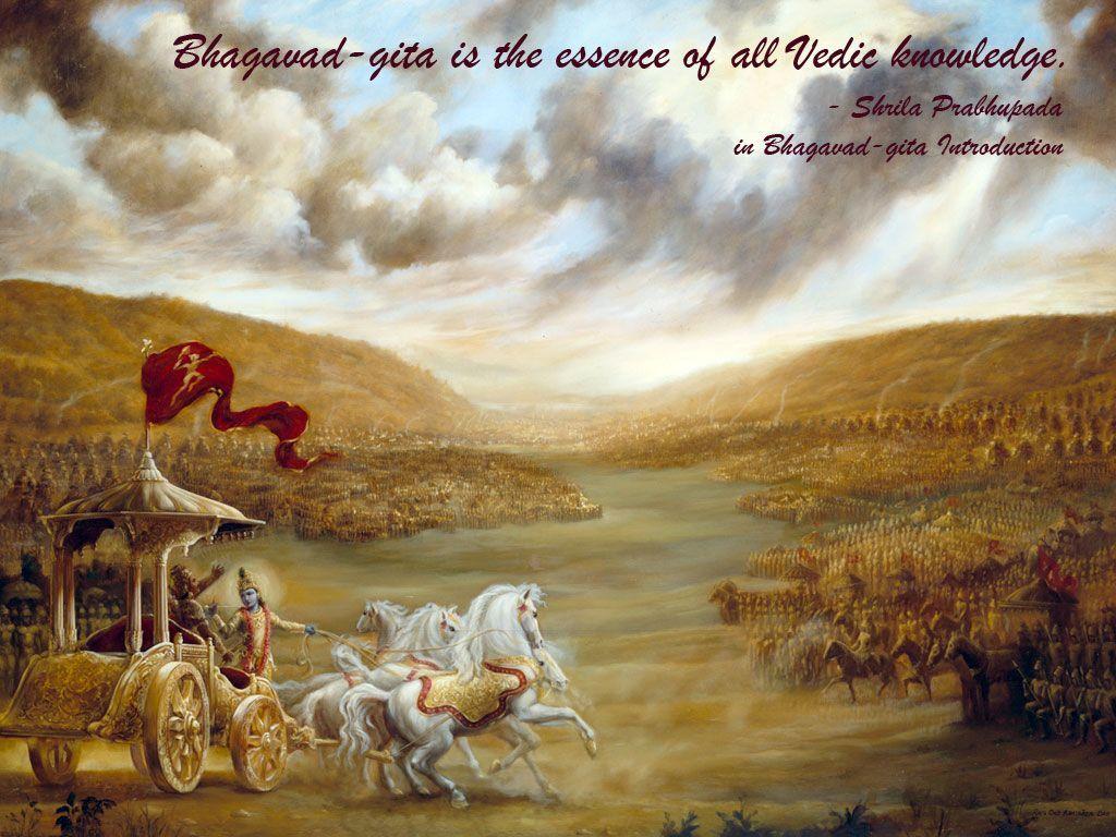 1024x768 Mahabharat Gita Quotes Wallpaper & Background Download