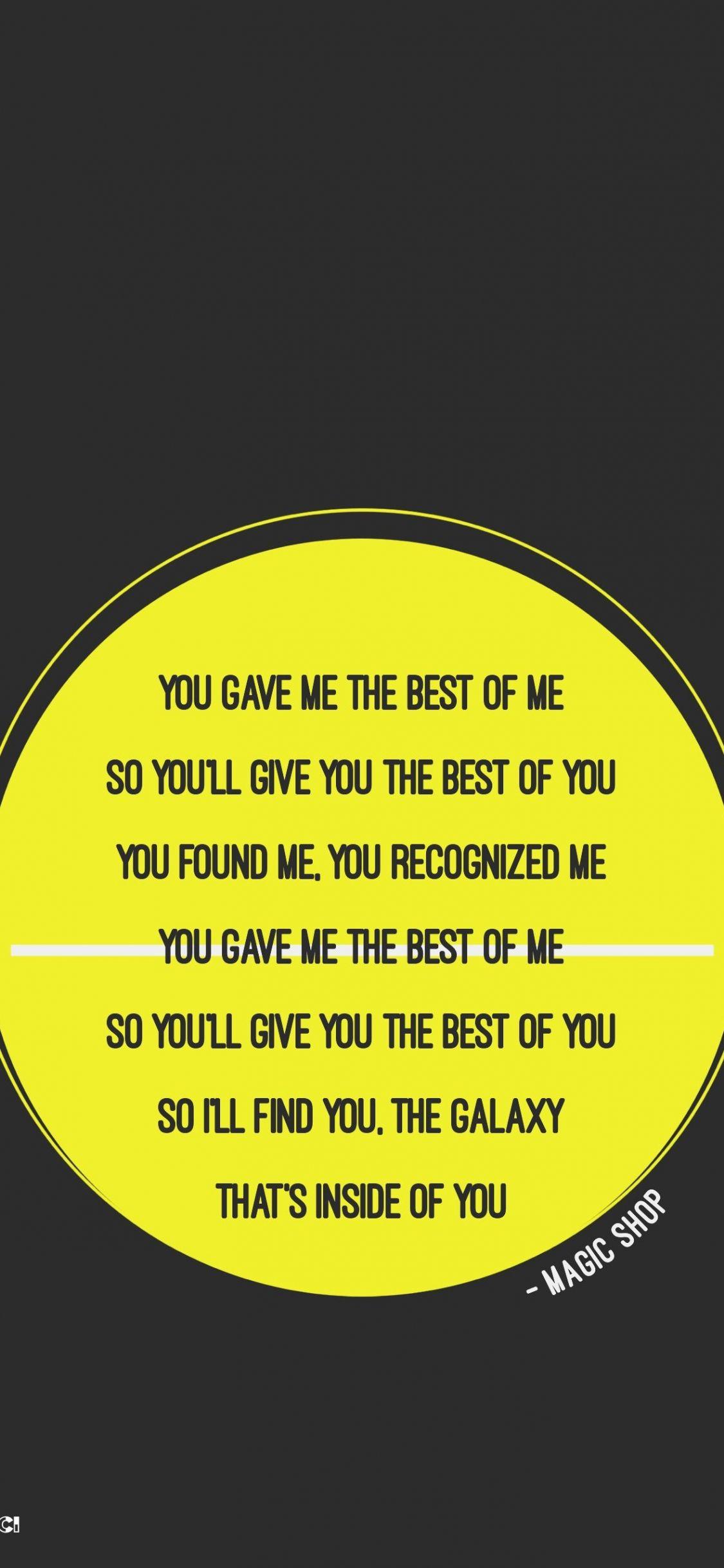 1125x2436 Free download BTS WALLPAPER MAGIC SHOP LYRICS LYTEAR Songs in 2019 BTS Bts [1434x2556] for your Desktop, Mobile & Tablet. Explore Song Lyrics Wallpaper. Song Lyrics Wallpaper, Song Lyrics