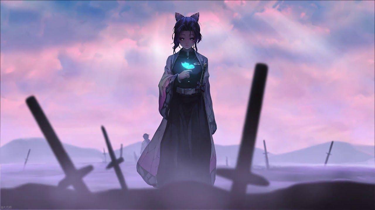 1280x720 Kimetsu no Yaiba Shinobu wallpaper [P Music]