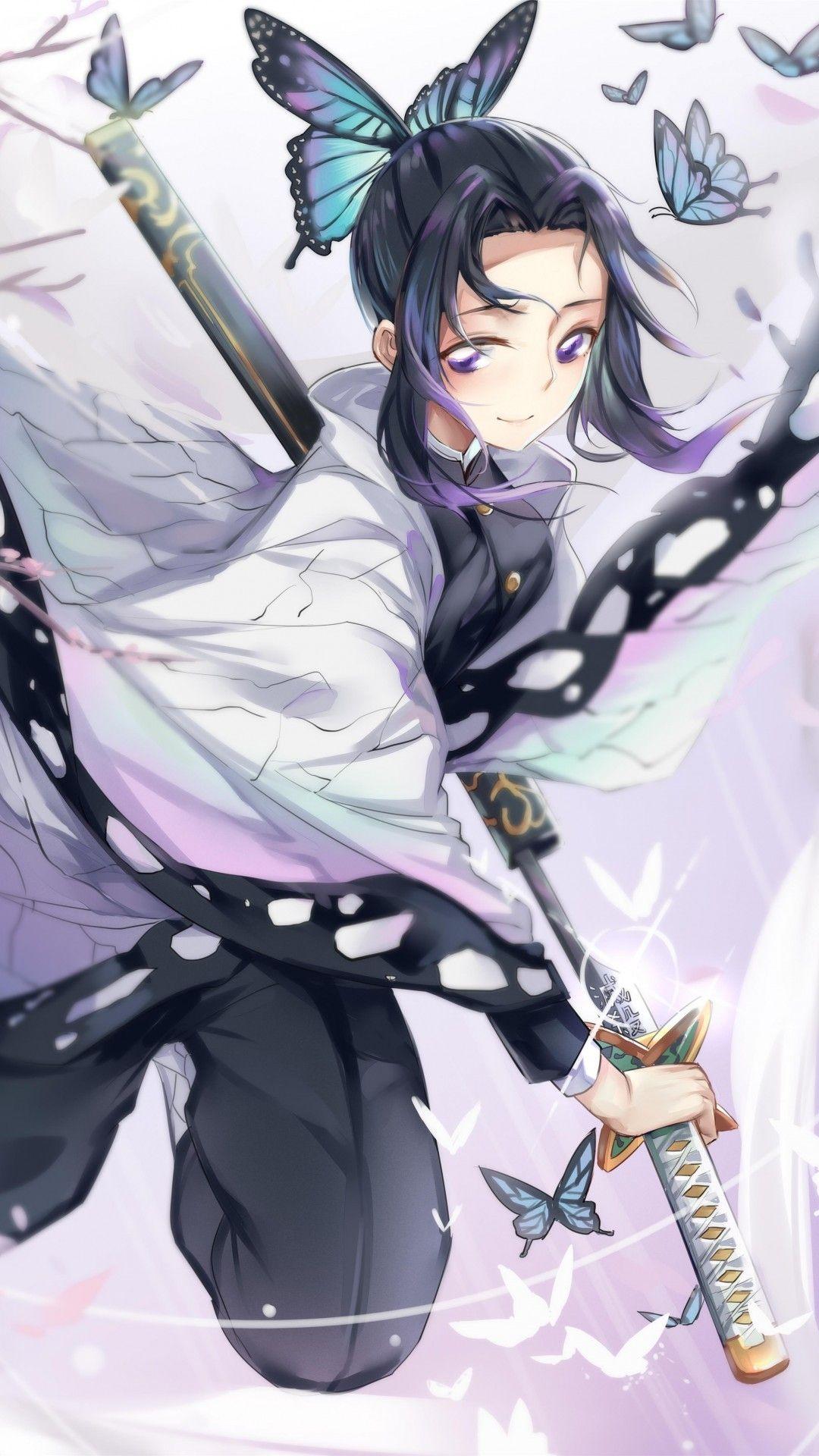1080x1920 Download 1080x1920 Demon Slayer, Kochou Shinobu, Kimetsu No